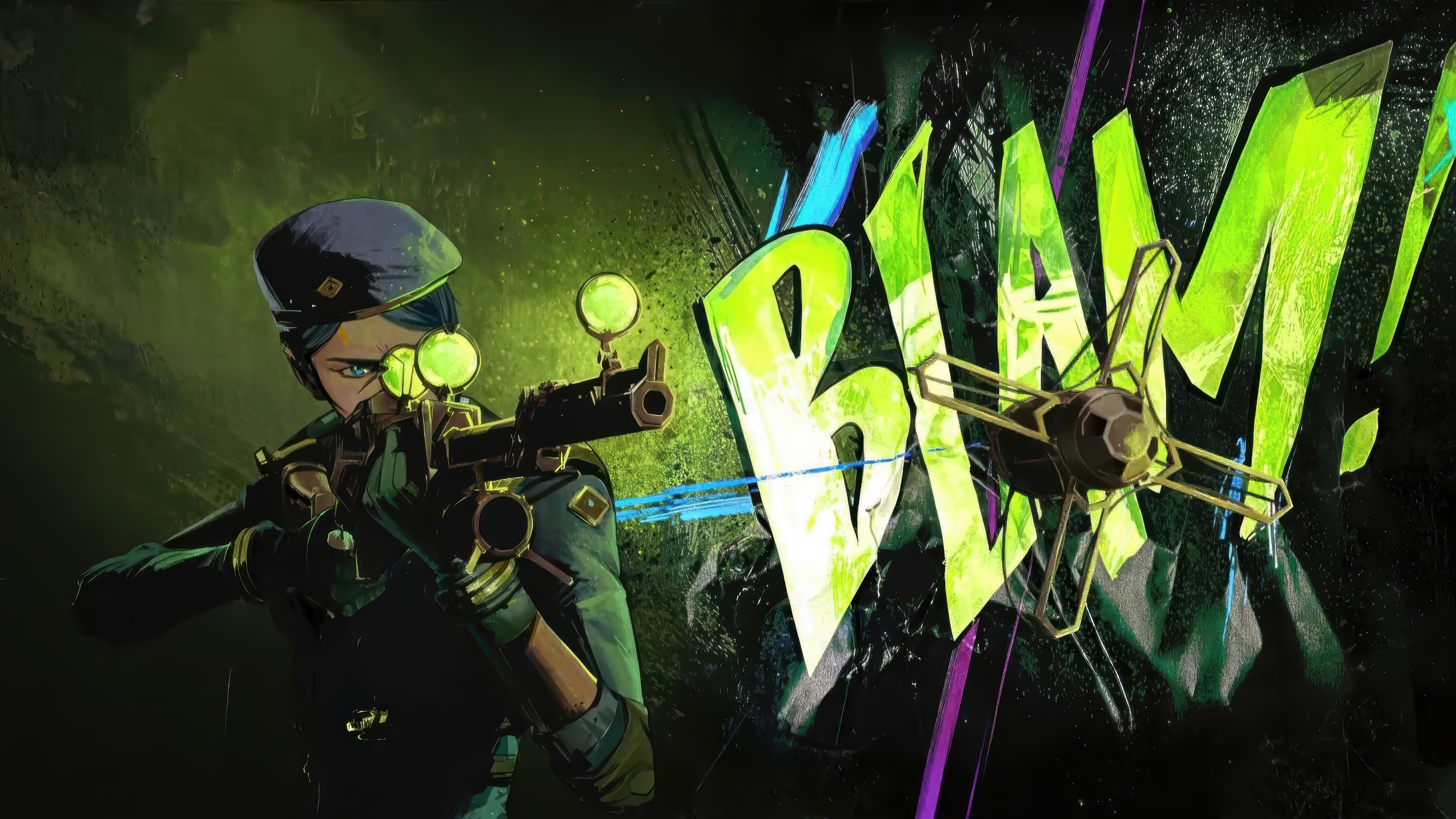 Caitlyn from Arcane aiming a sniper rifle HD Wallpaper