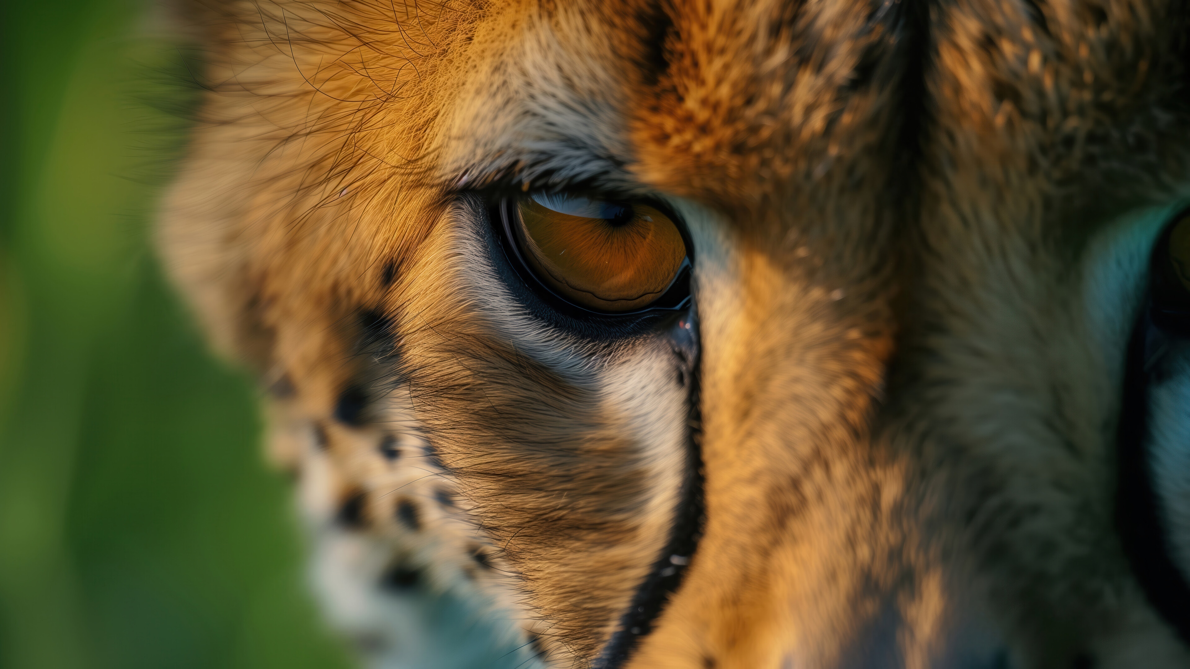 Close-up of a Cheetah's Eye in 4K HD Wallpaper