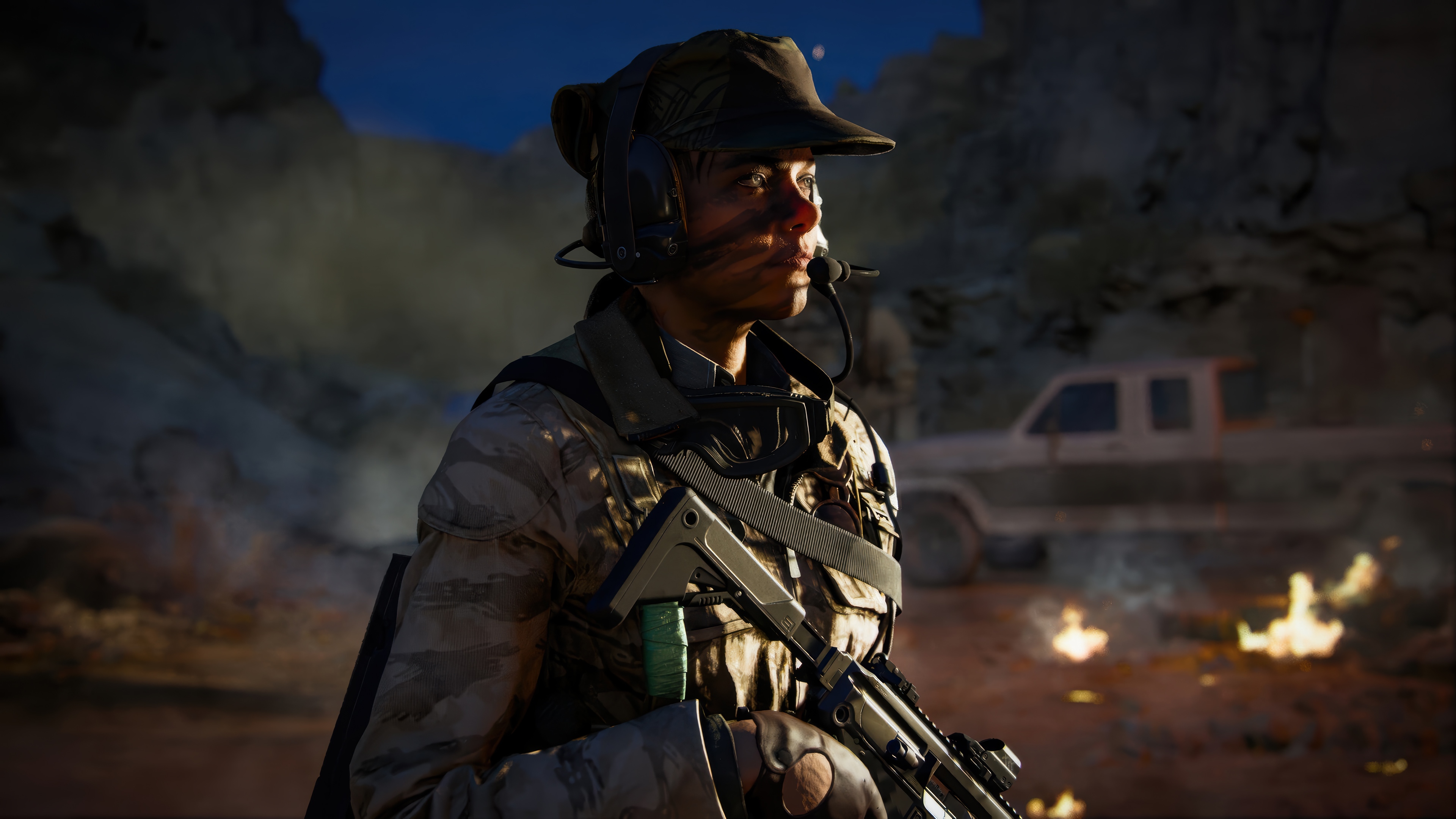 Call of Duty: Black Ops 6 Character in Desert HD Wallpaper