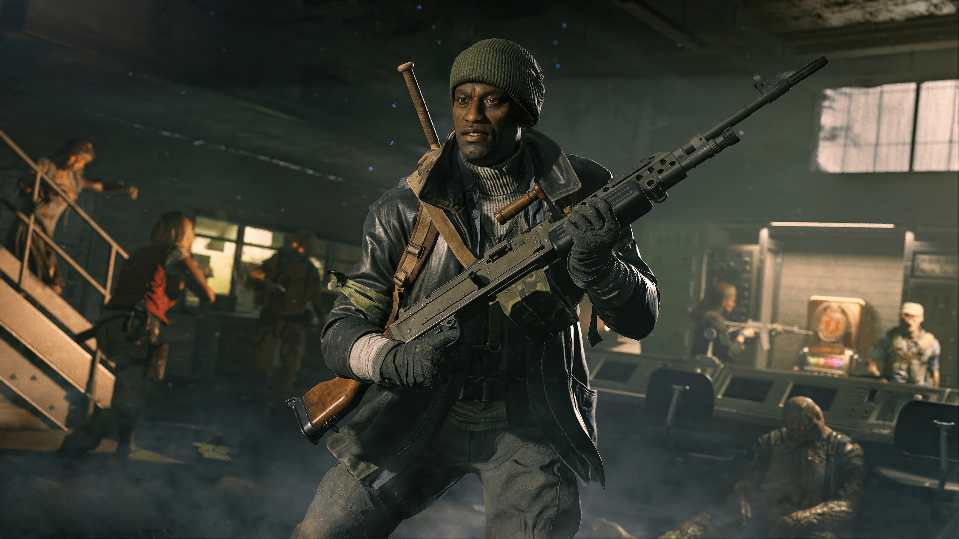 Call of Duty: Vanguard Character with Machine Gun HD Wallpaper