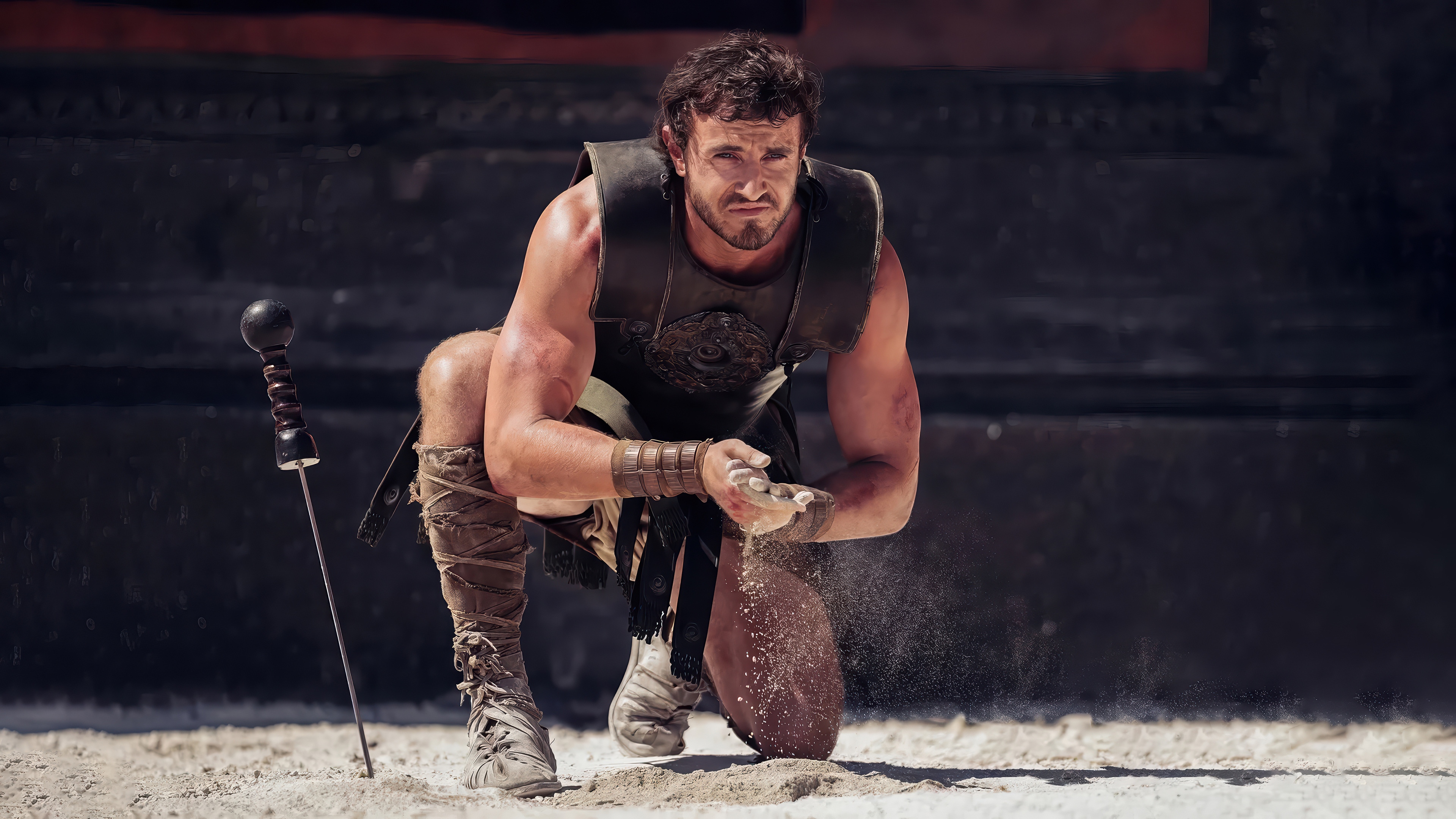 Paul Mescal as a Gladiator in 4K HD Wallpaper