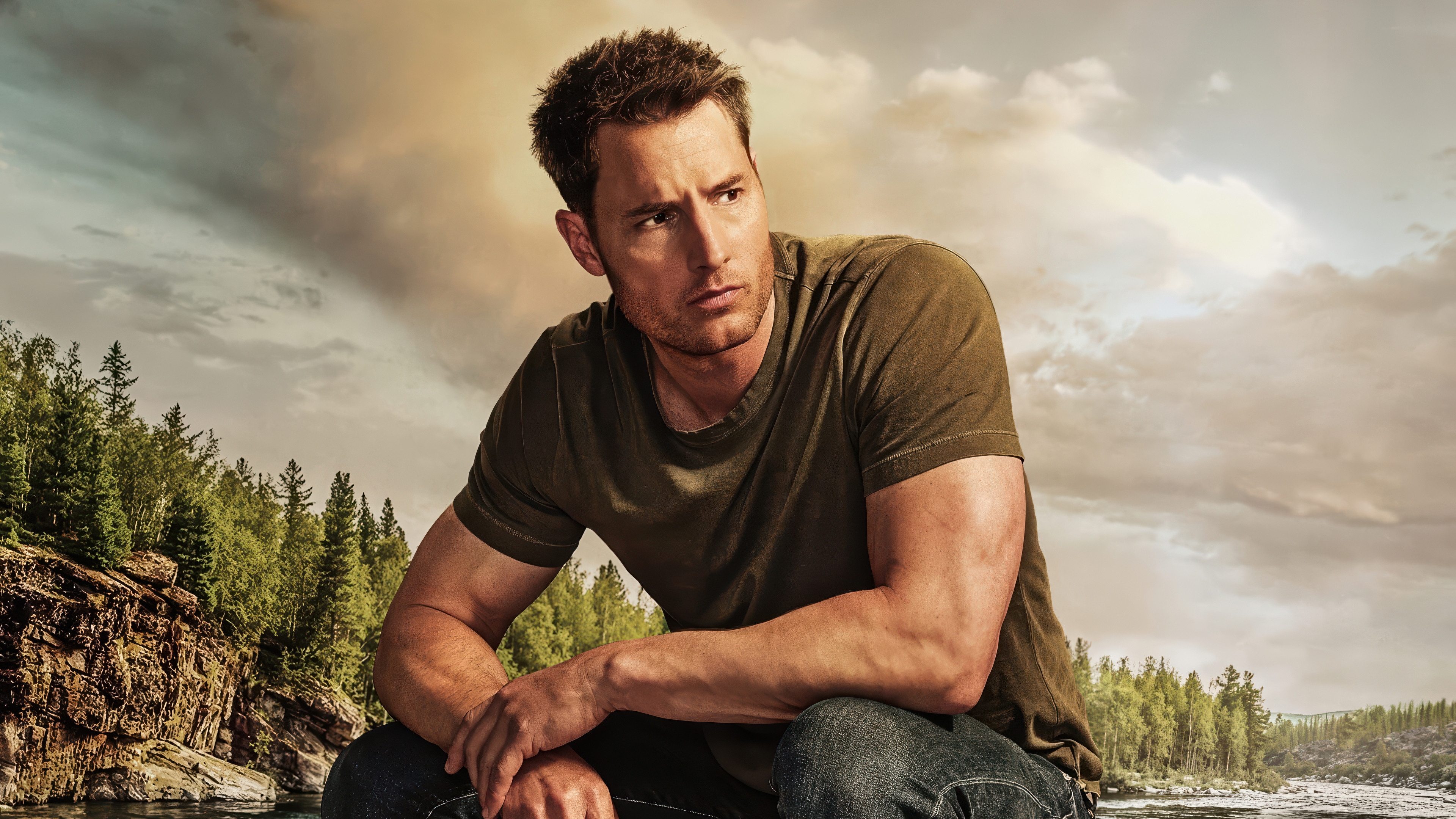 Justin Hartley in Tracker 4K HD Wallpaper