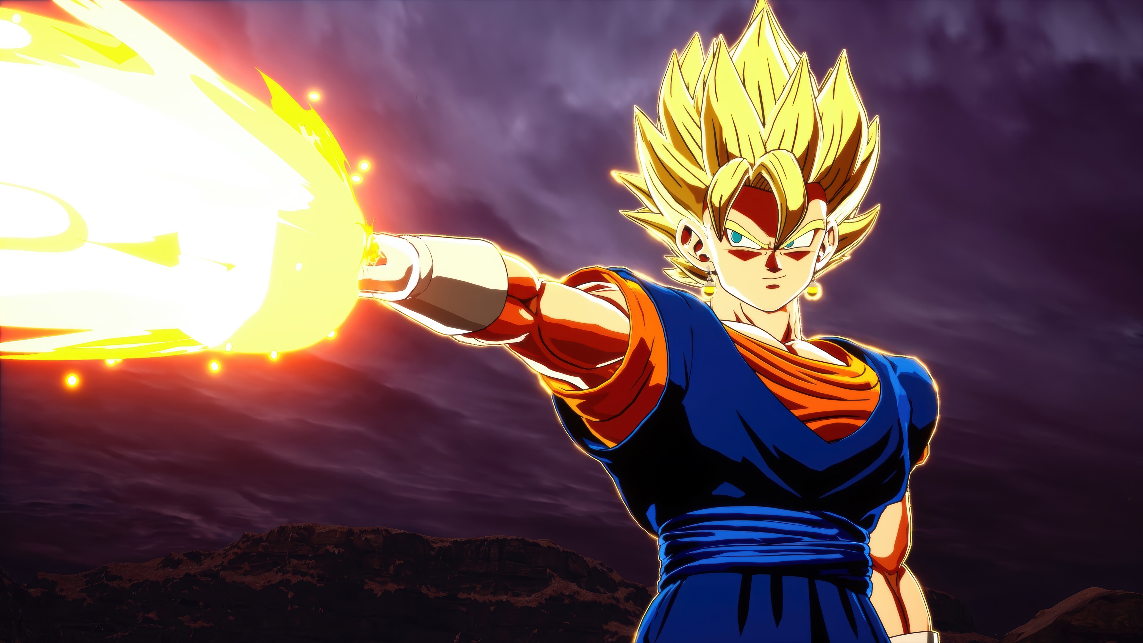 Vegito Firing Energy Blast in Dragon Ball: Sparking! ZERO 4K HD Wallpaper