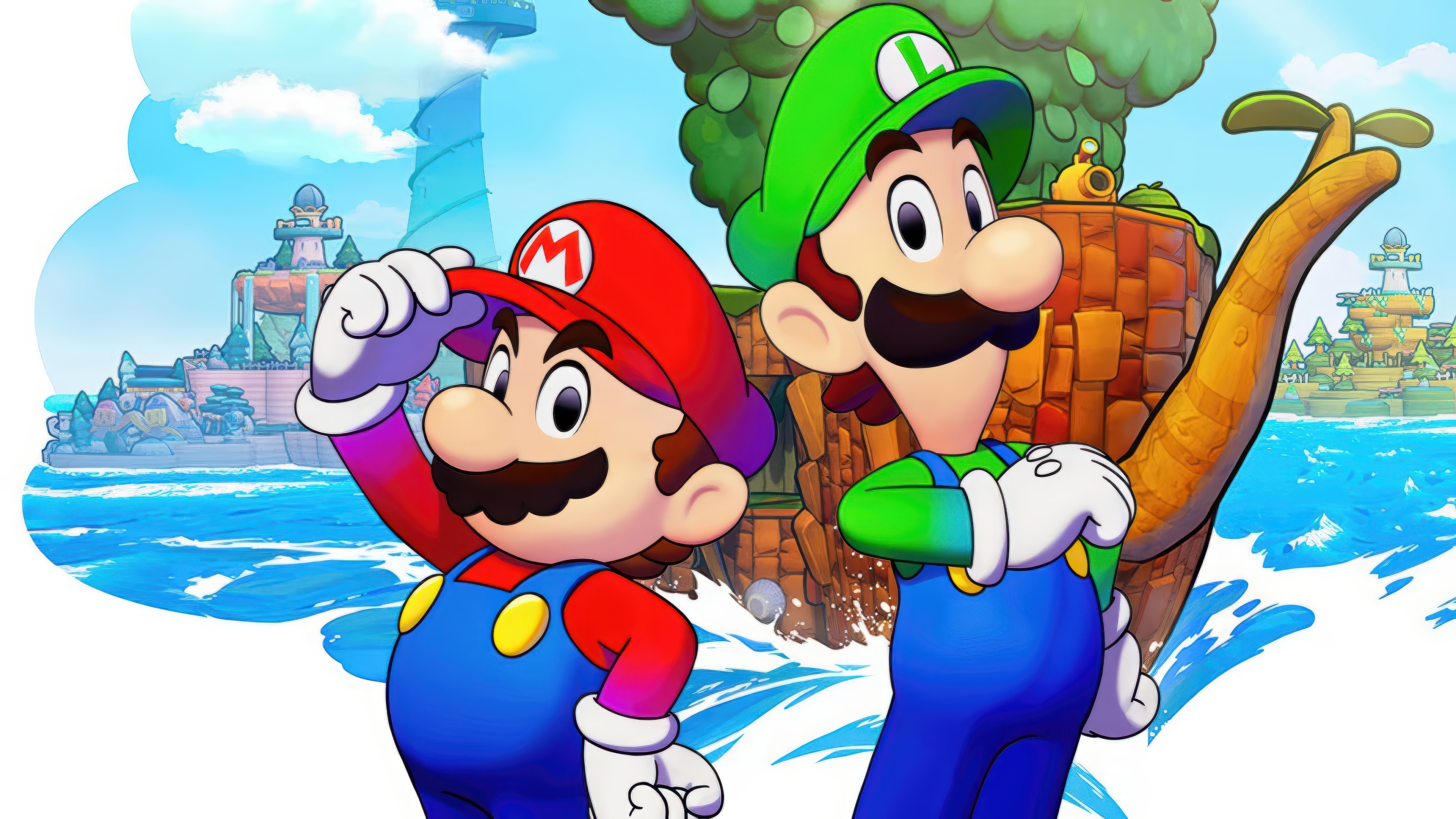 Mario & Luigi: Brothership 4K HD Wallpaper