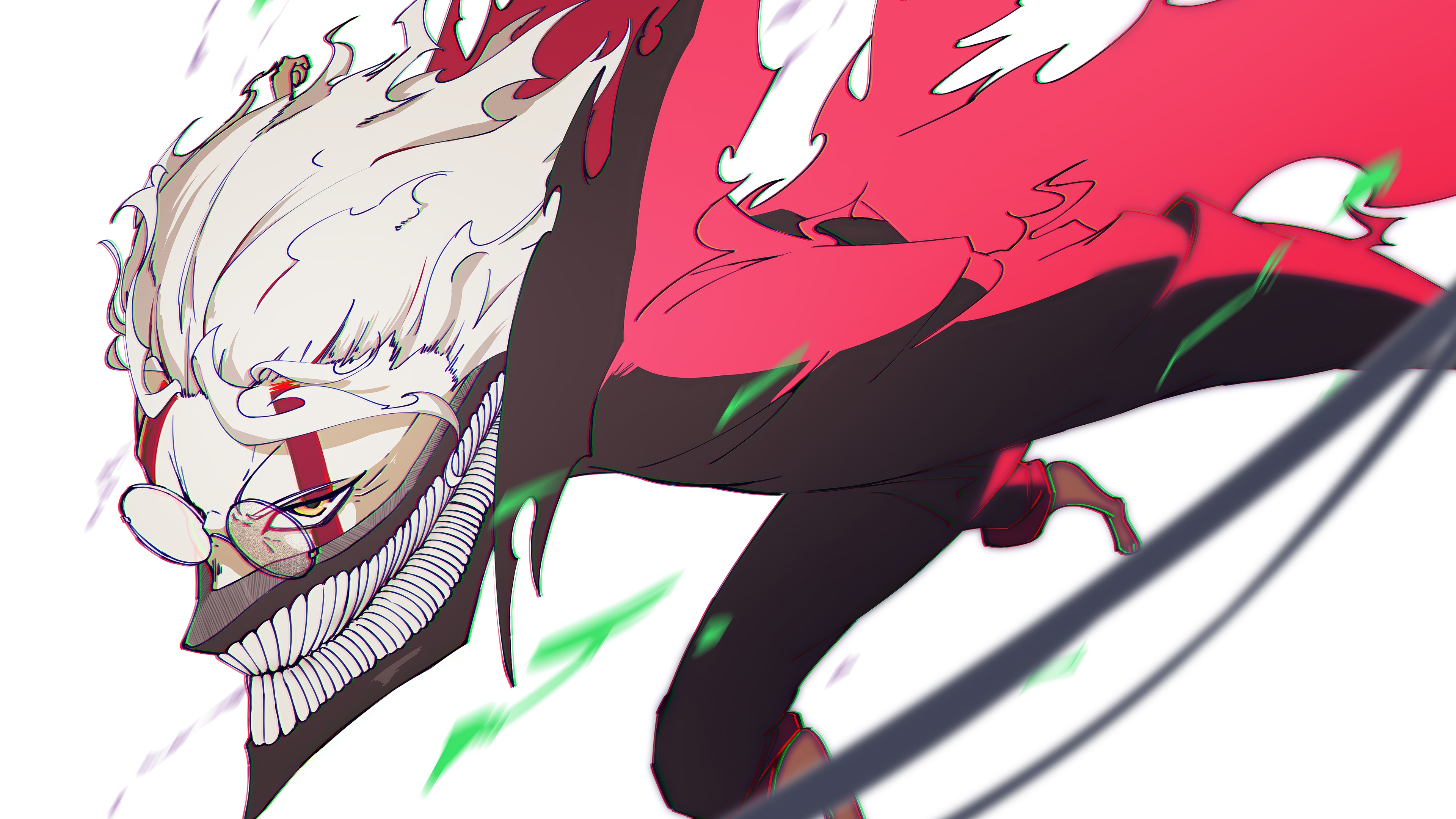 Okarun in Turbo Granny Form from Dandadan 4K HD Wallpaper