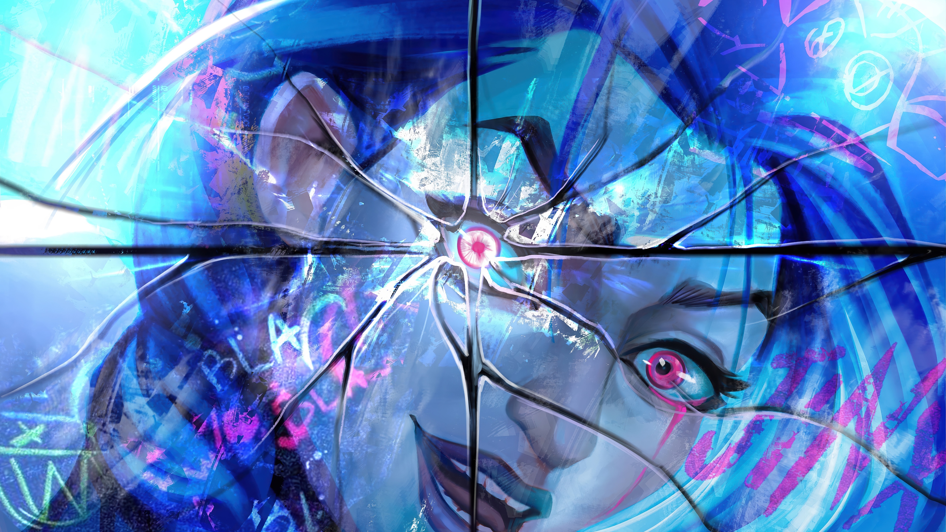 Jinx from Arcane in 4K HD Wallpaper
