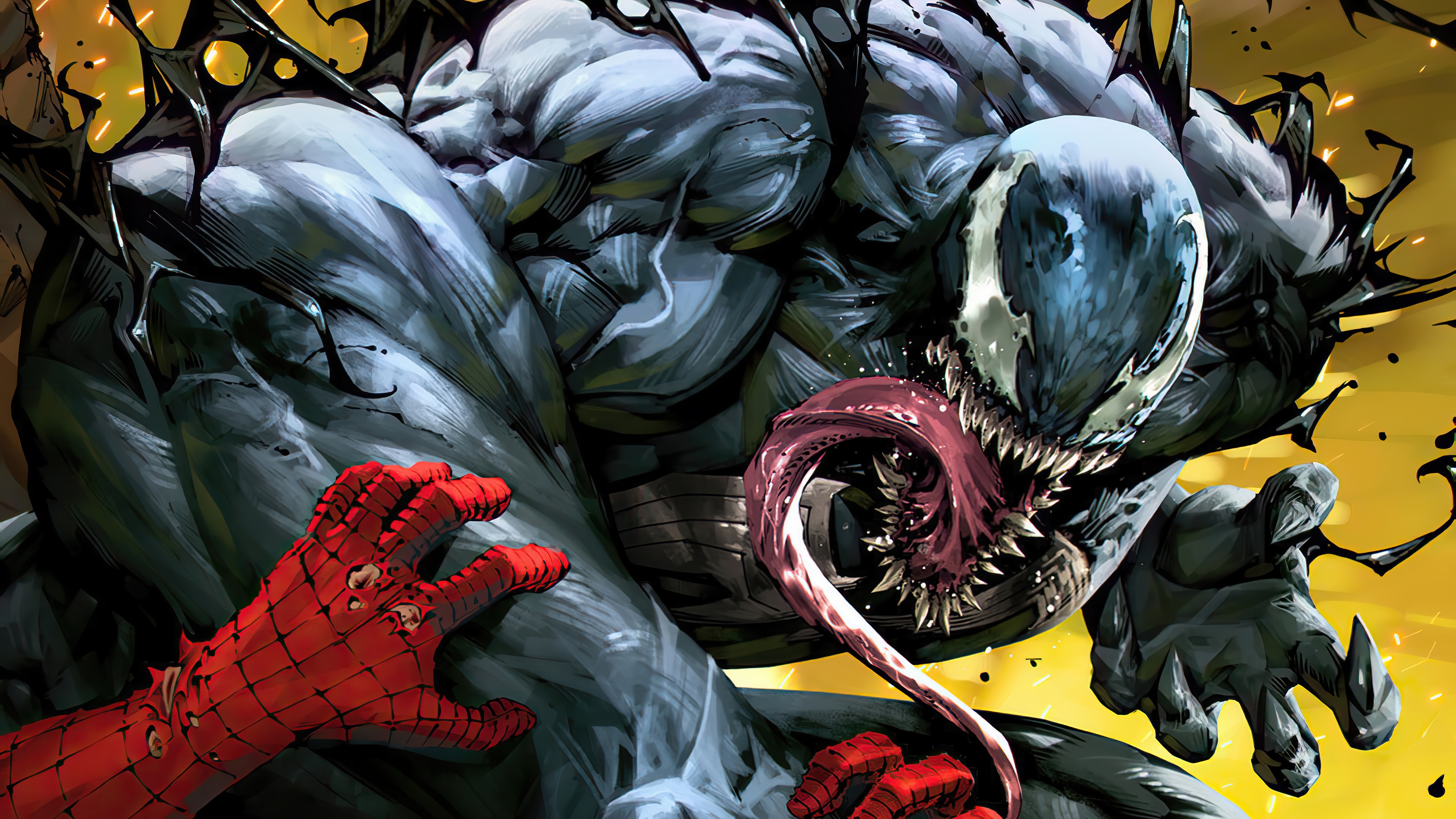 Venom and Spider-Man in 4K HD Wallpaper