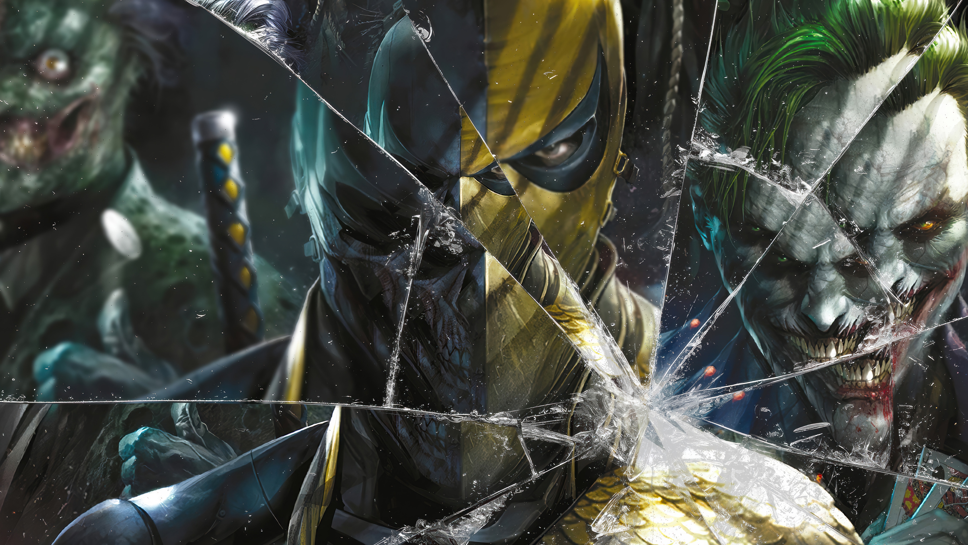 Deathstroke and Joker 4K HD Wallpaper