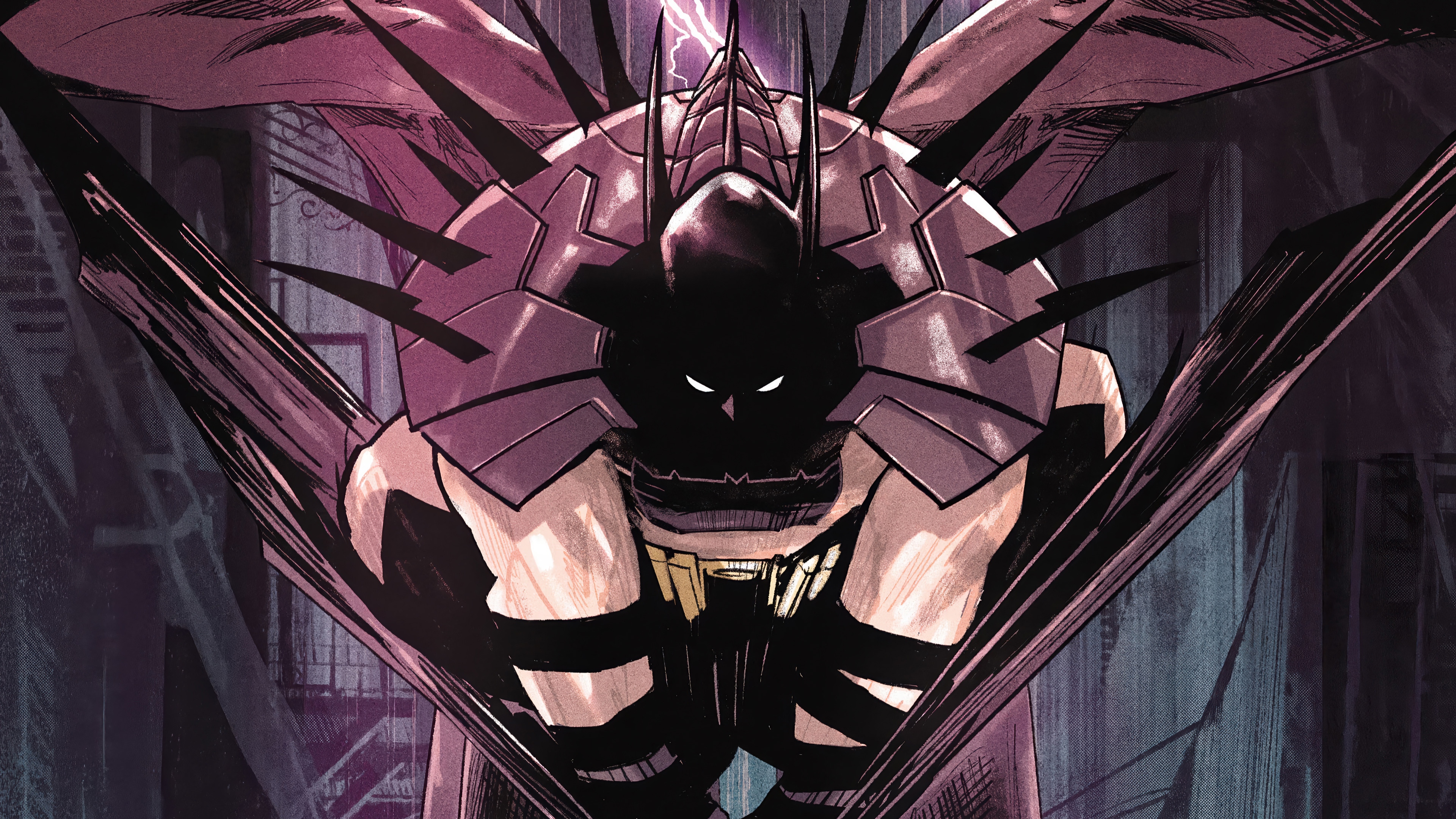 Batman in Spiked Armor HD Wallpaper
