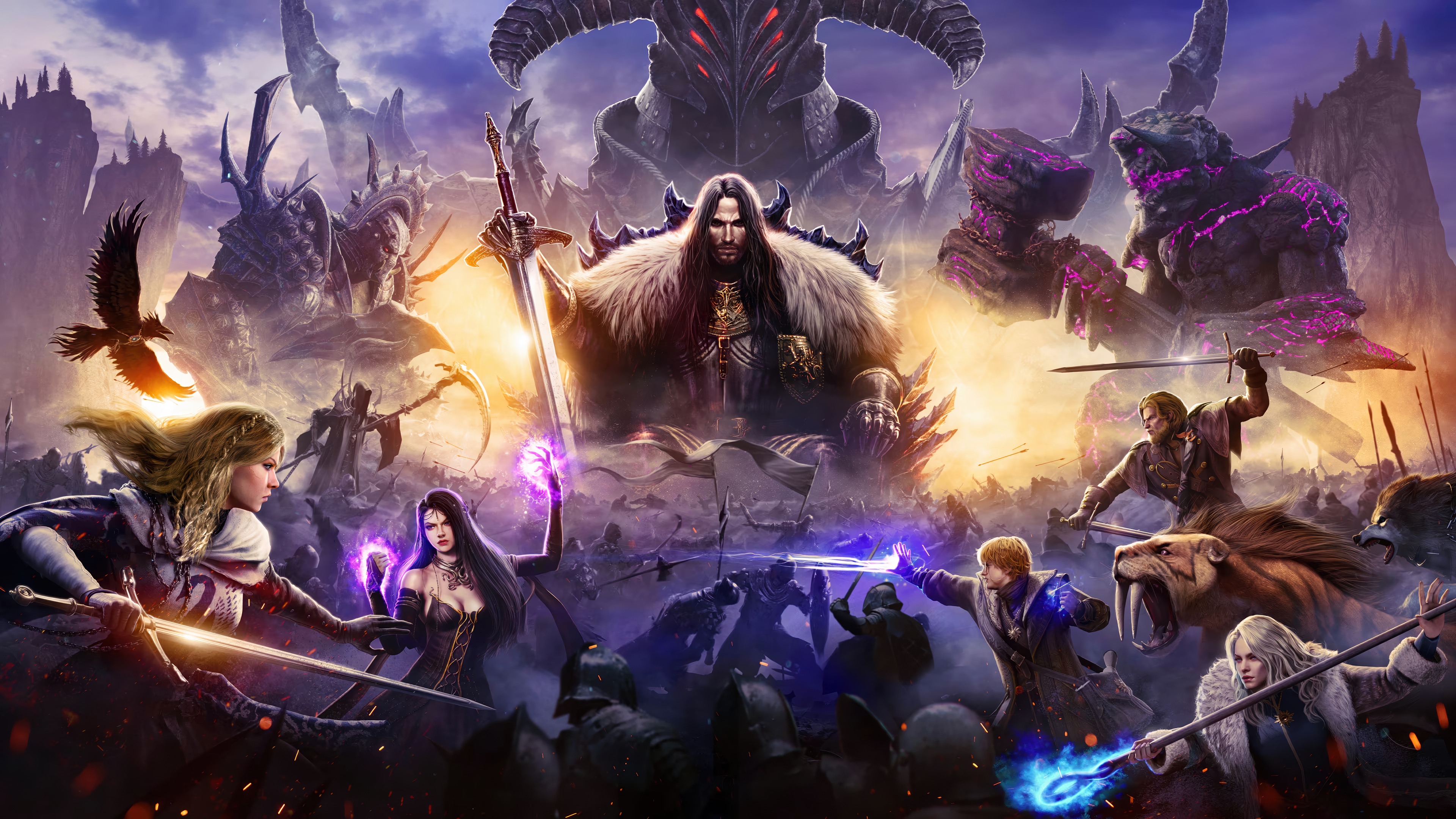 Throne and Liberty 4K Battle Scene HD Wallpaper
