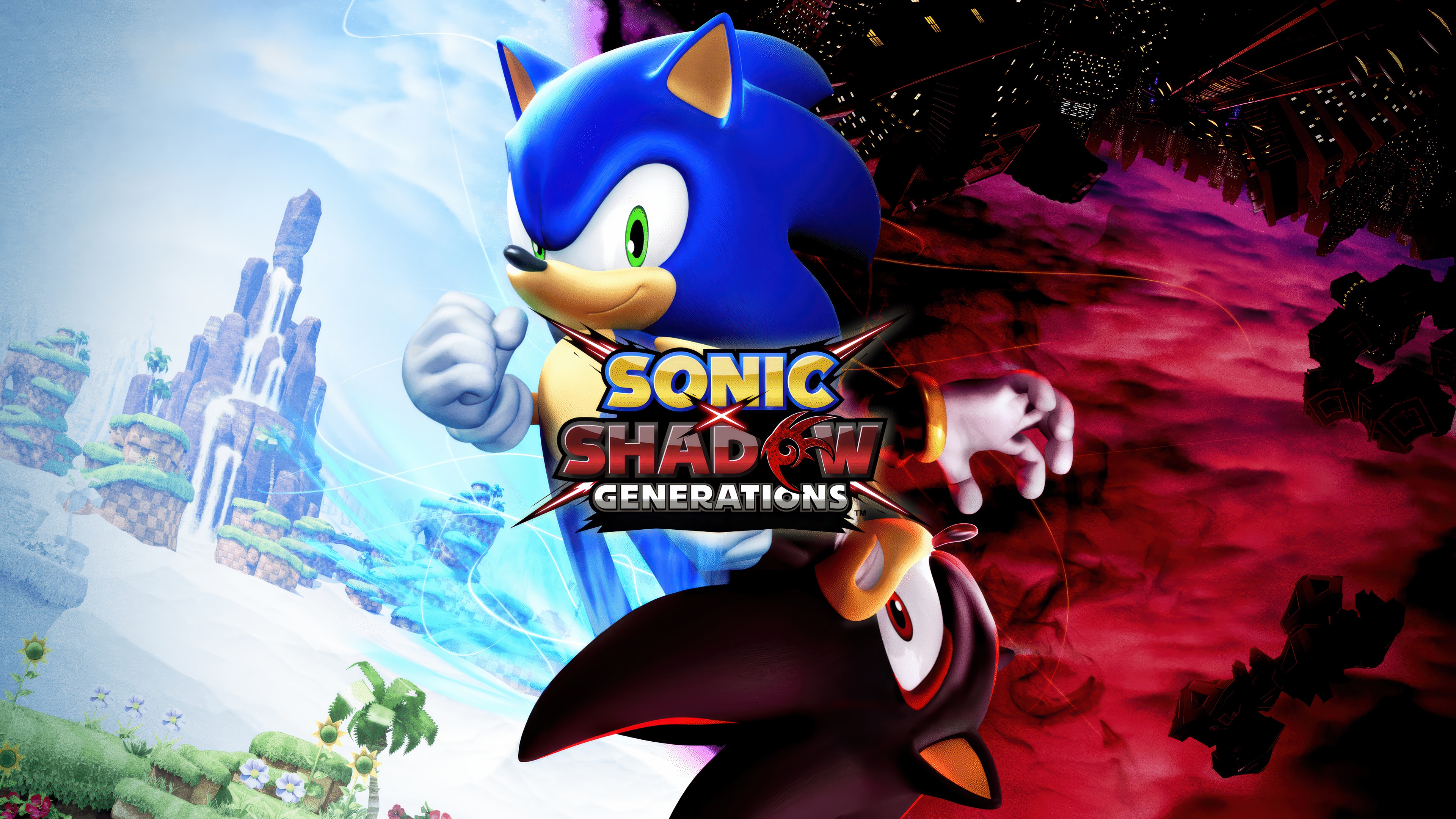 Sonic X Shadow Generations 4K HD Wallpaper