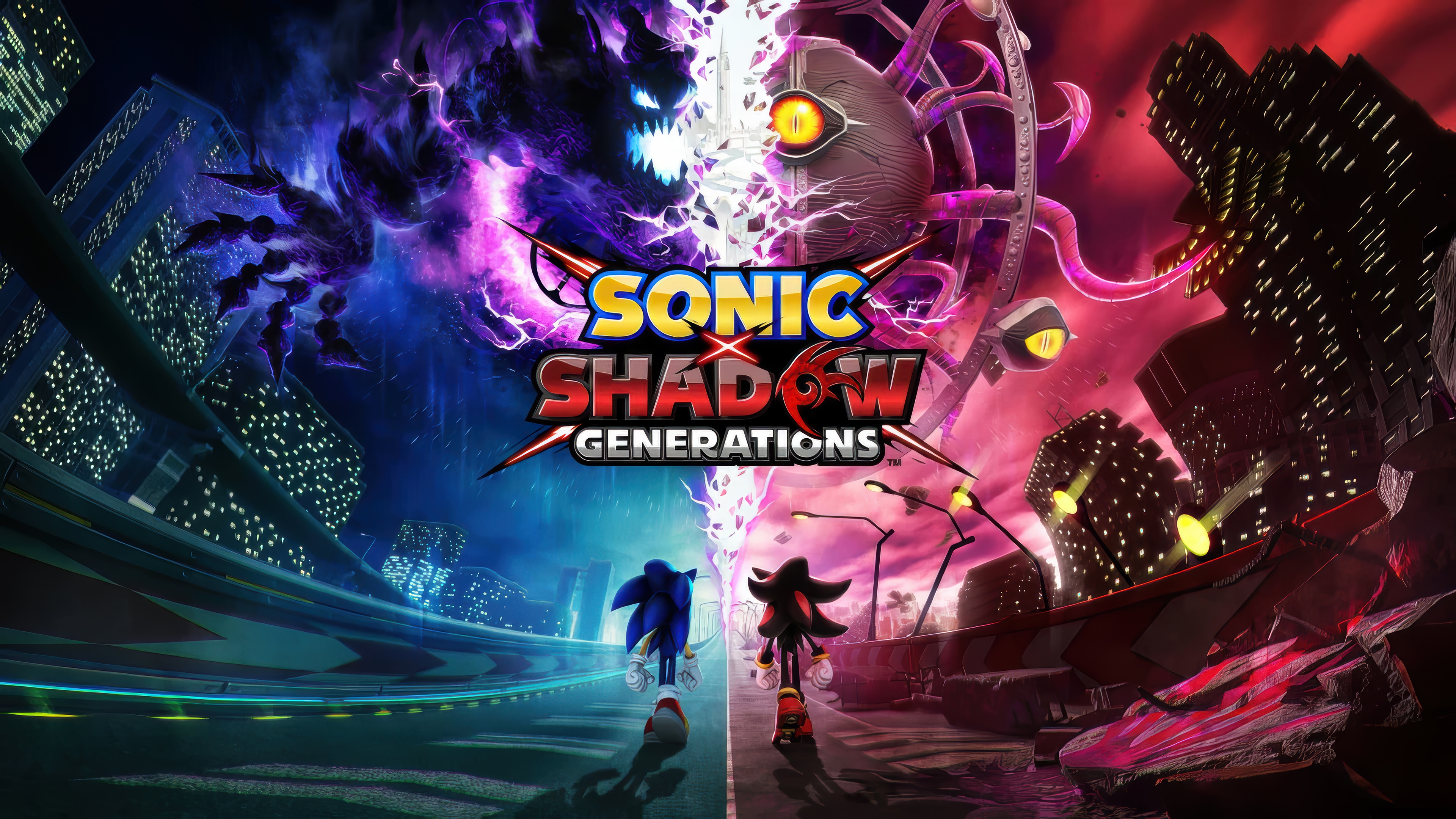 Sonic X Shadow Generations 4K HD Wallpaper