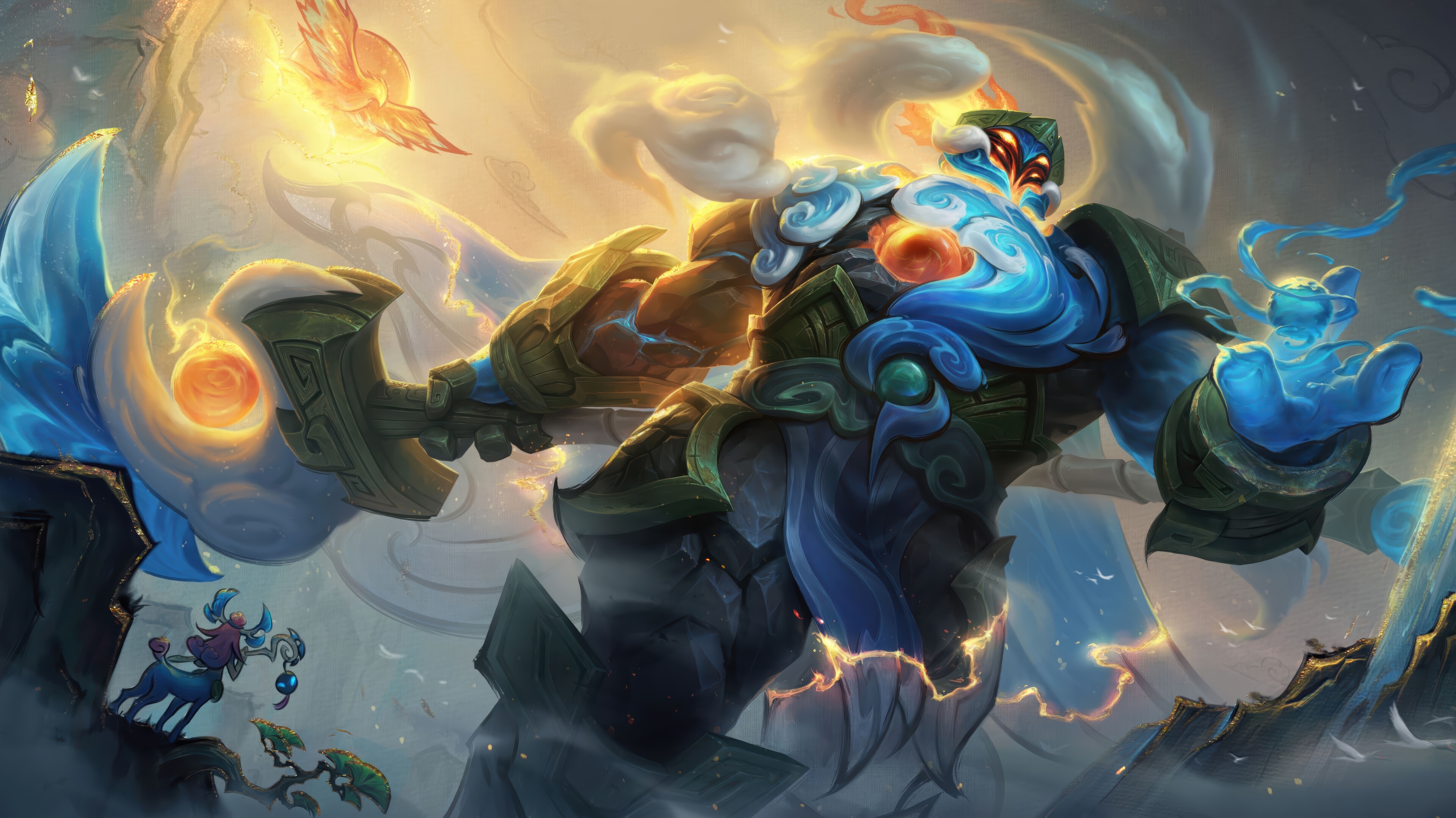 Jax Shan Hai Scrolls League of Legends Splash Art 4K HD Wallpaper