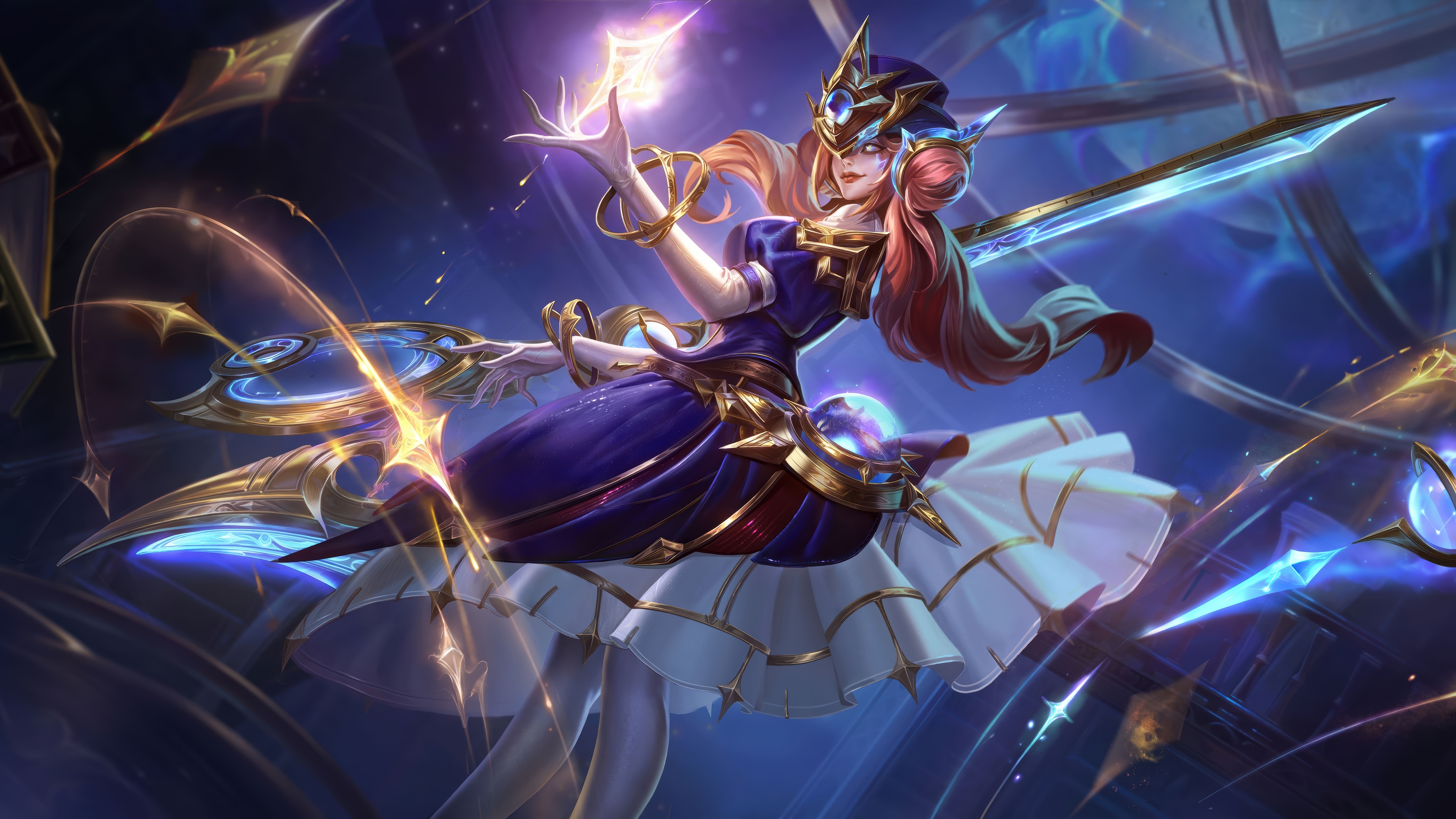 Stargazer Gwen League of Legends Splash Art 4K HD Wallpaper