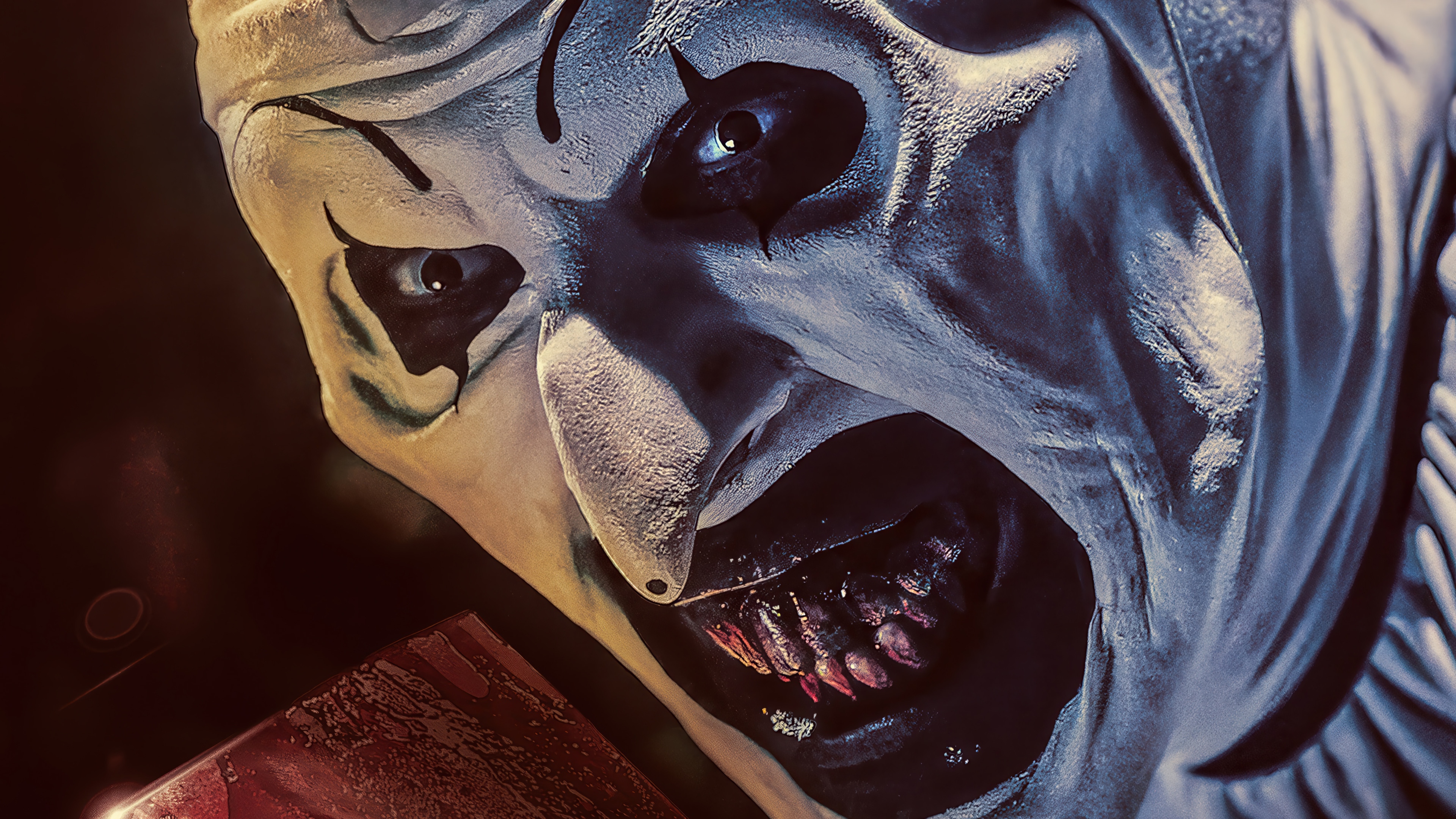Art the Clown from Terrifier 4K HD Wallpaper