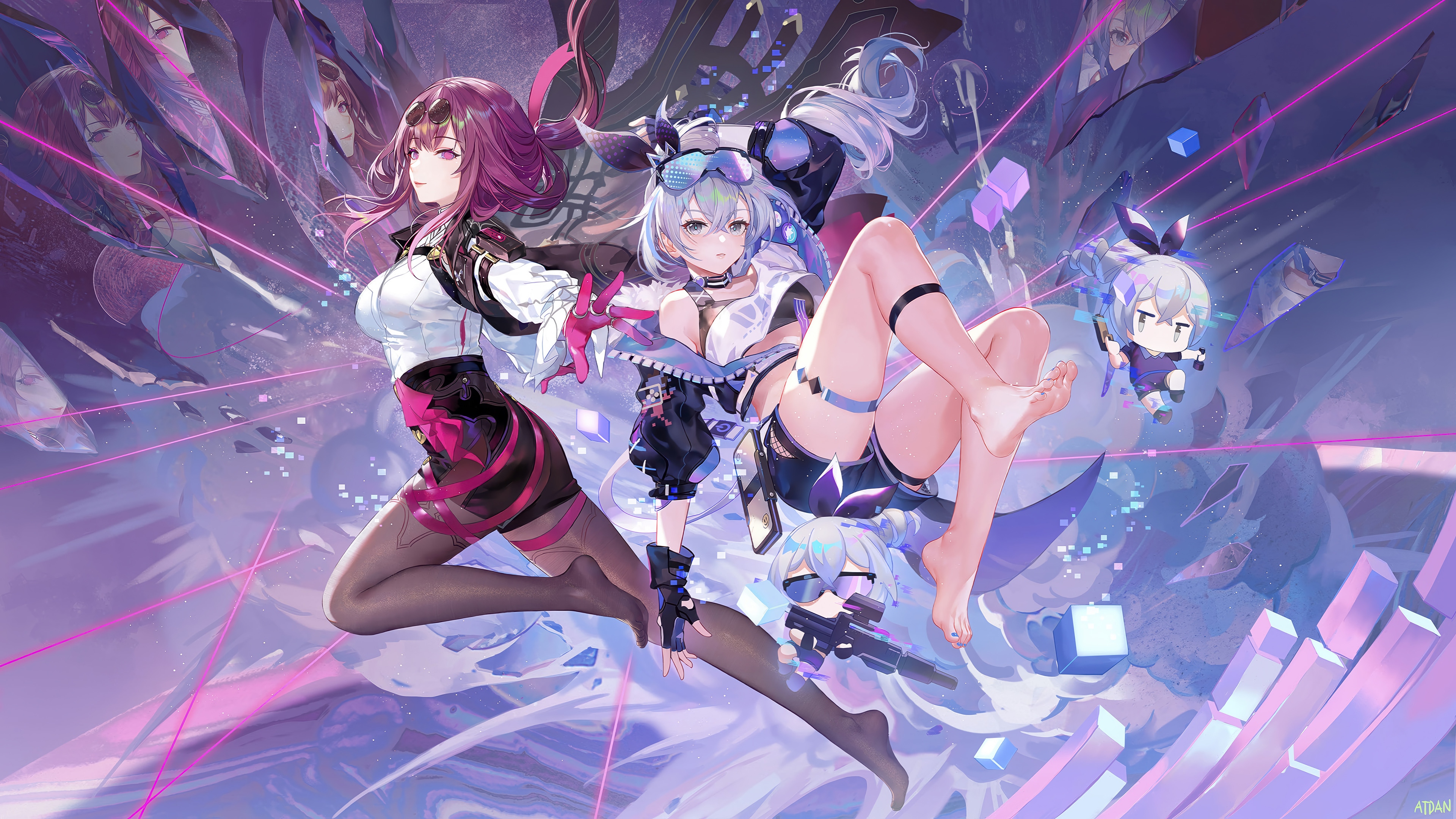 Silver Wolf and Kafka from Honkai Star Rail 4K HD Wallpaper
