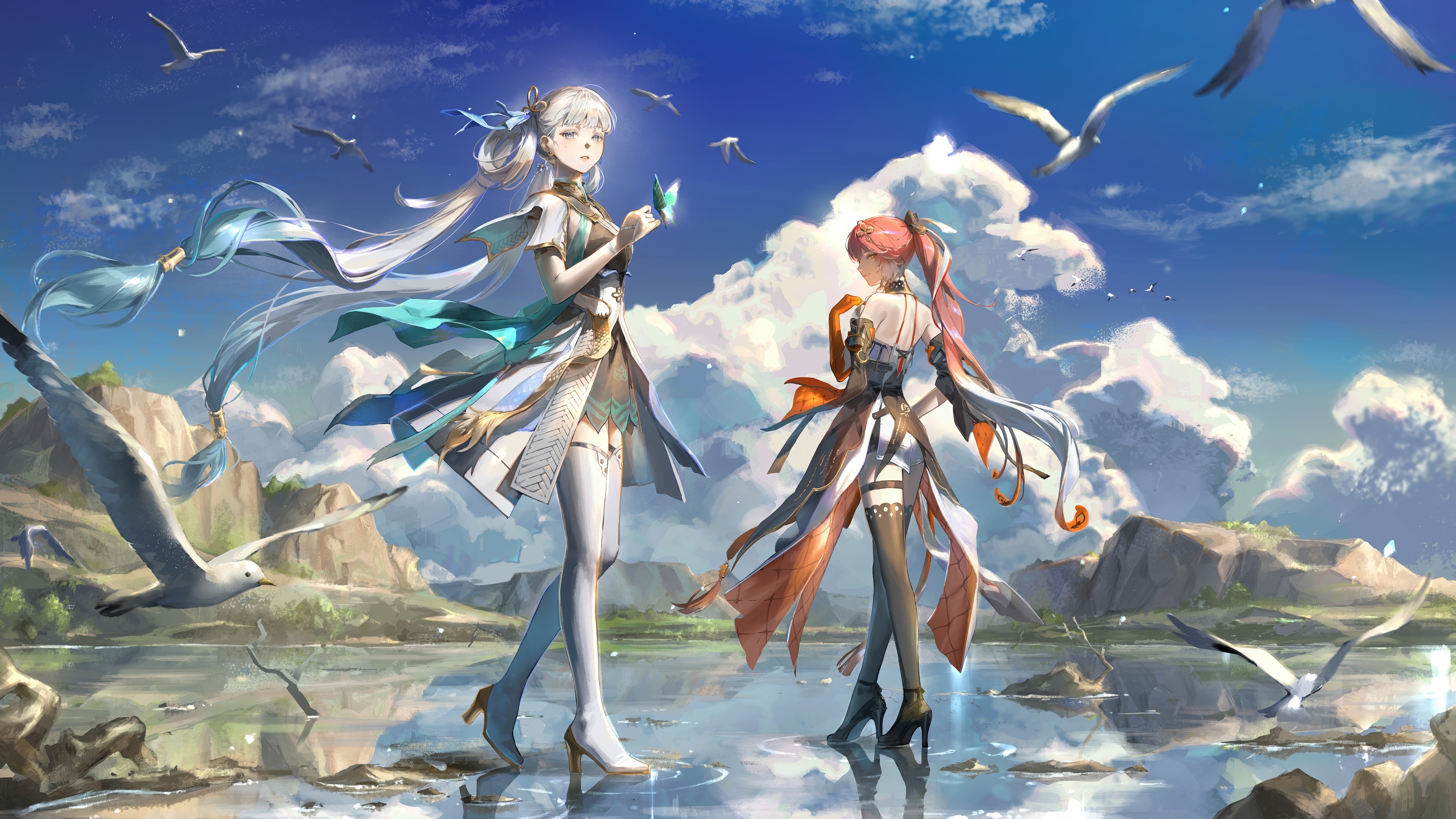 Changli and Jinshi from Wuthering Waves 4K HD Wallpaper