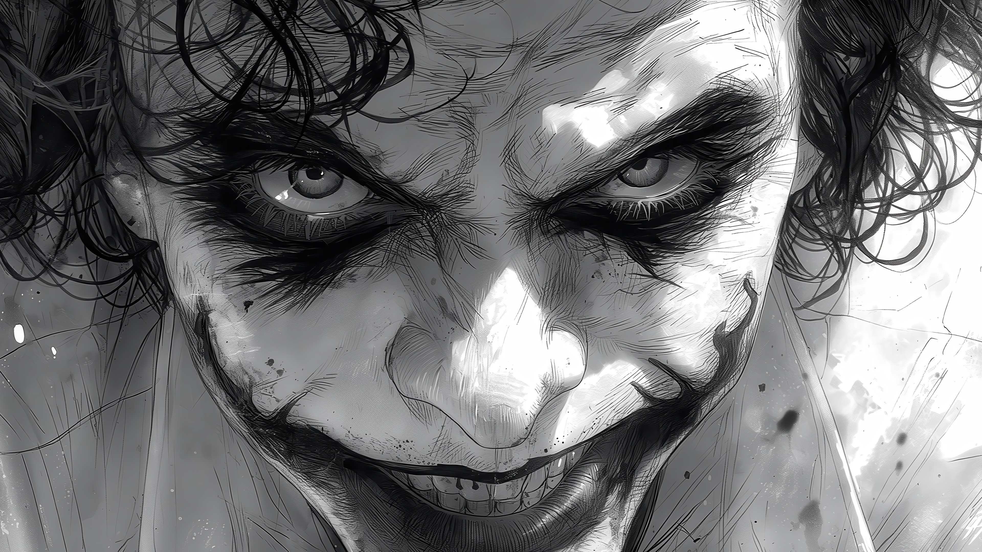 The Joker from The Dark Knight 4K HD Wallpaper