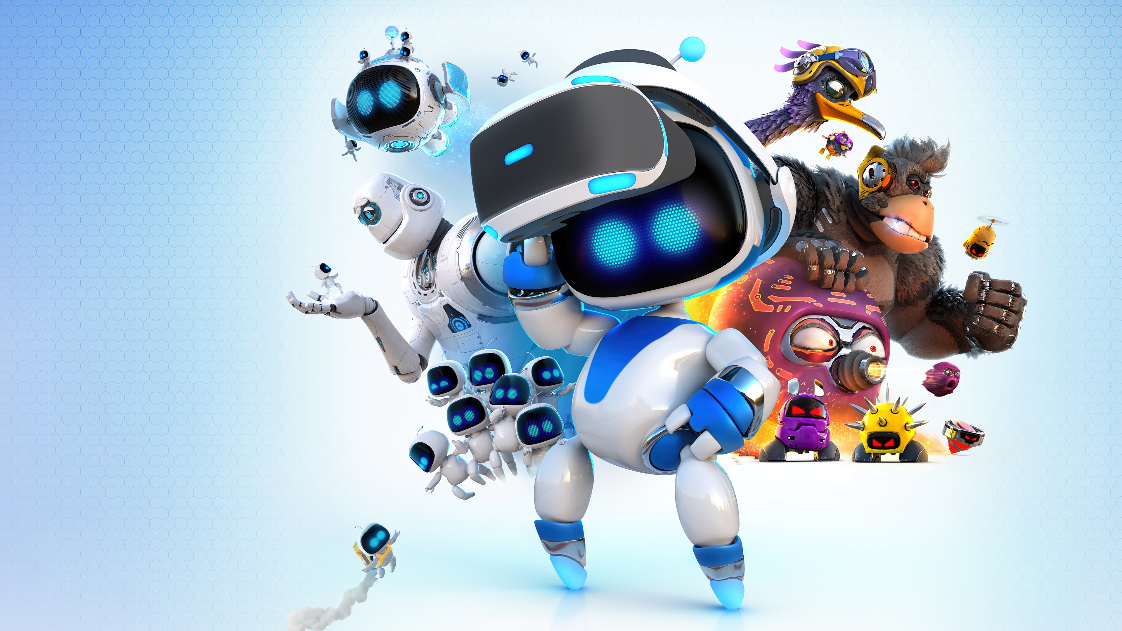 Astro Bot and friends in 4K HD Wallpaper