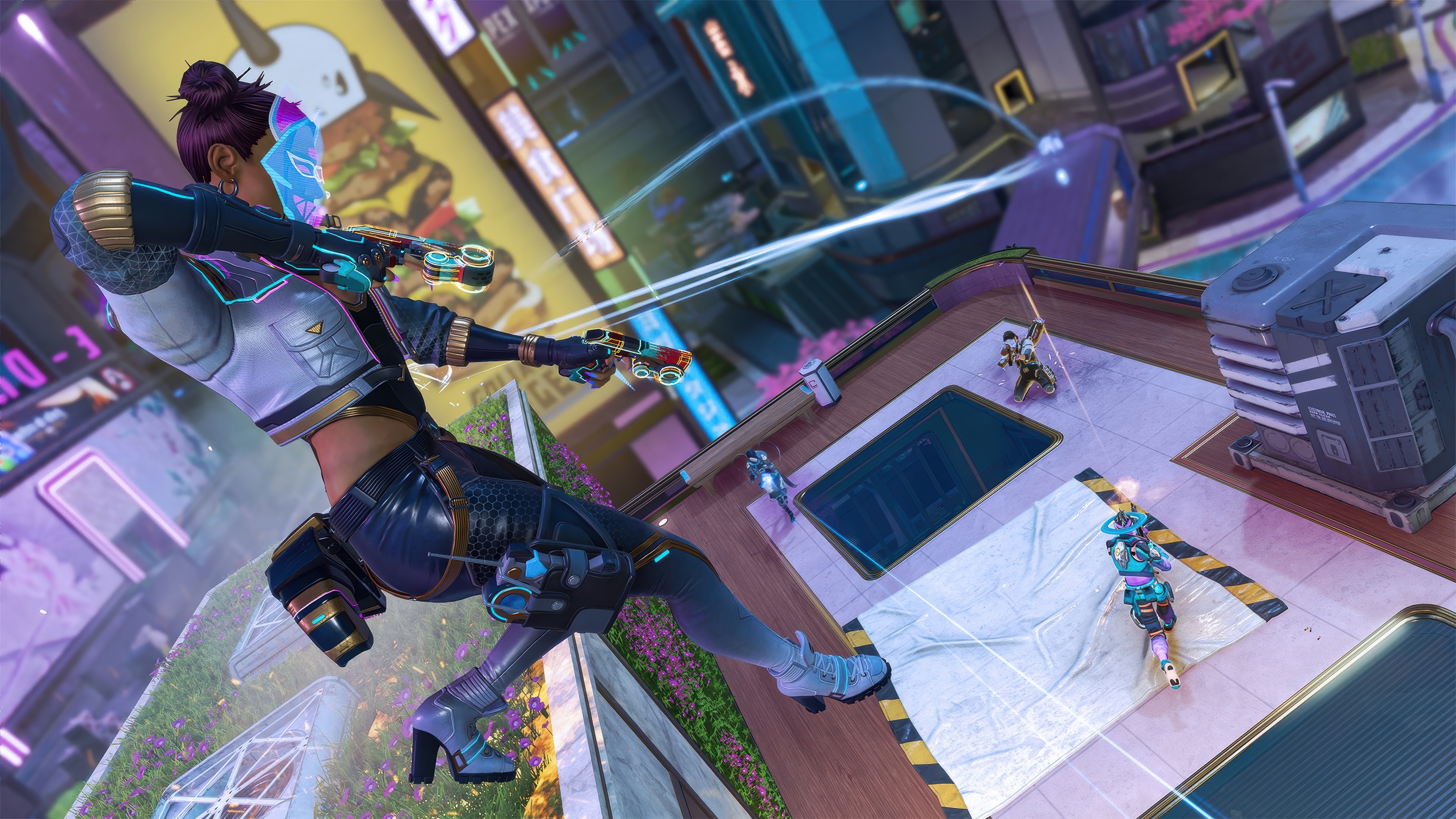 Apex Legends Loba in a futuristic city HD Wallpaper
