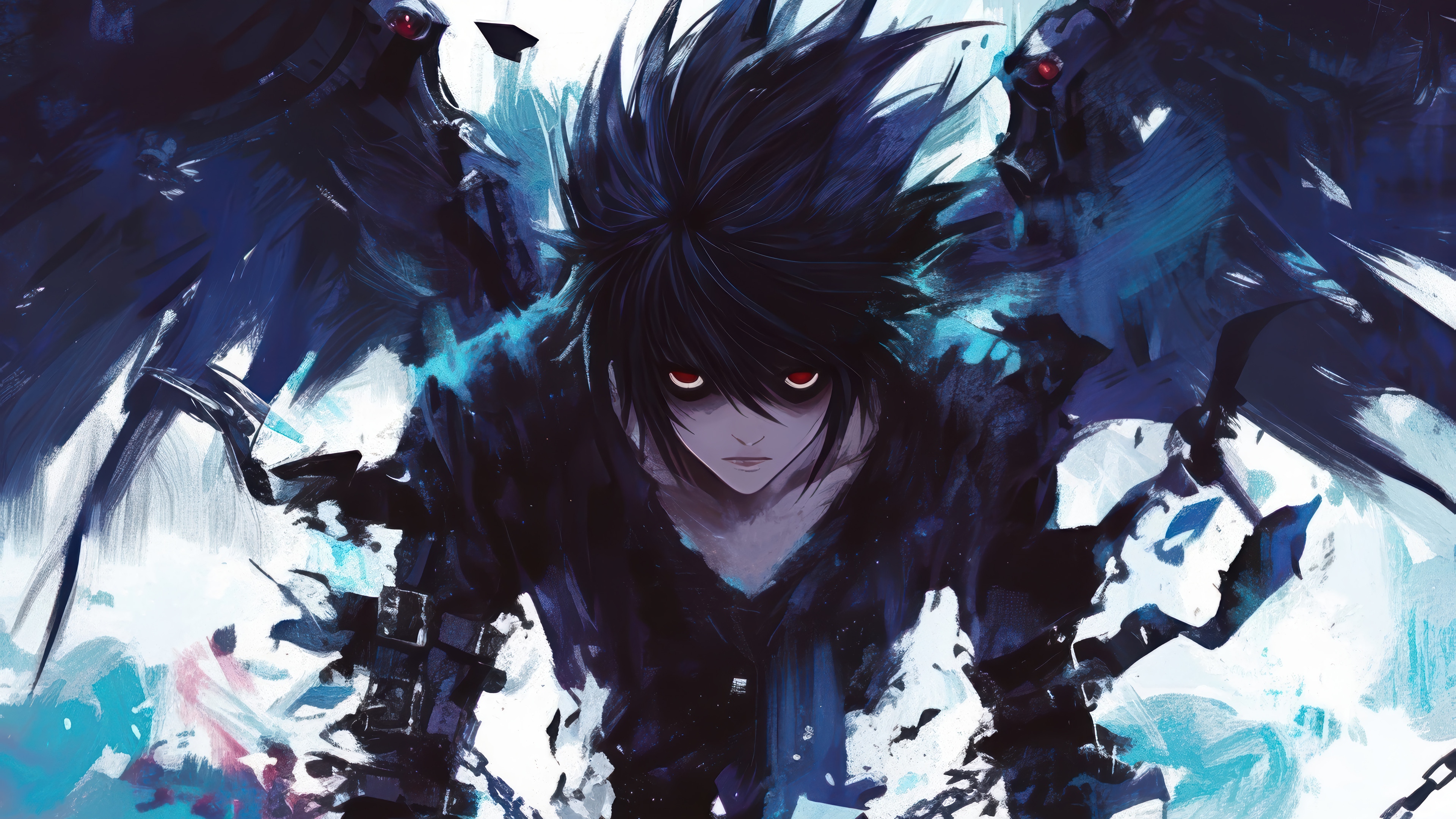 Death Note L with Wings 4K HD Wallpaper