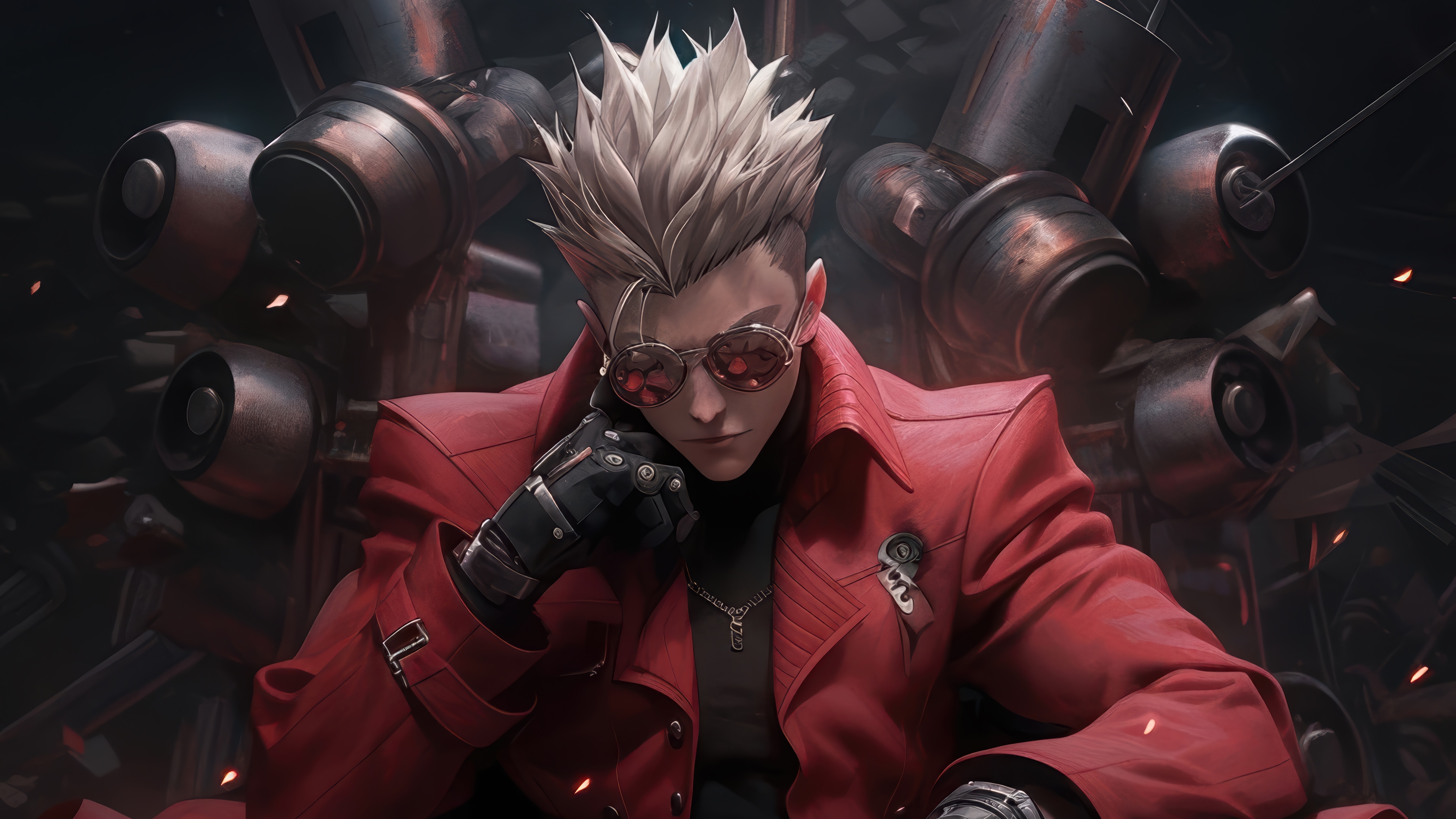 Vash the Stampede from Trigun in 4K HD Wallpaper