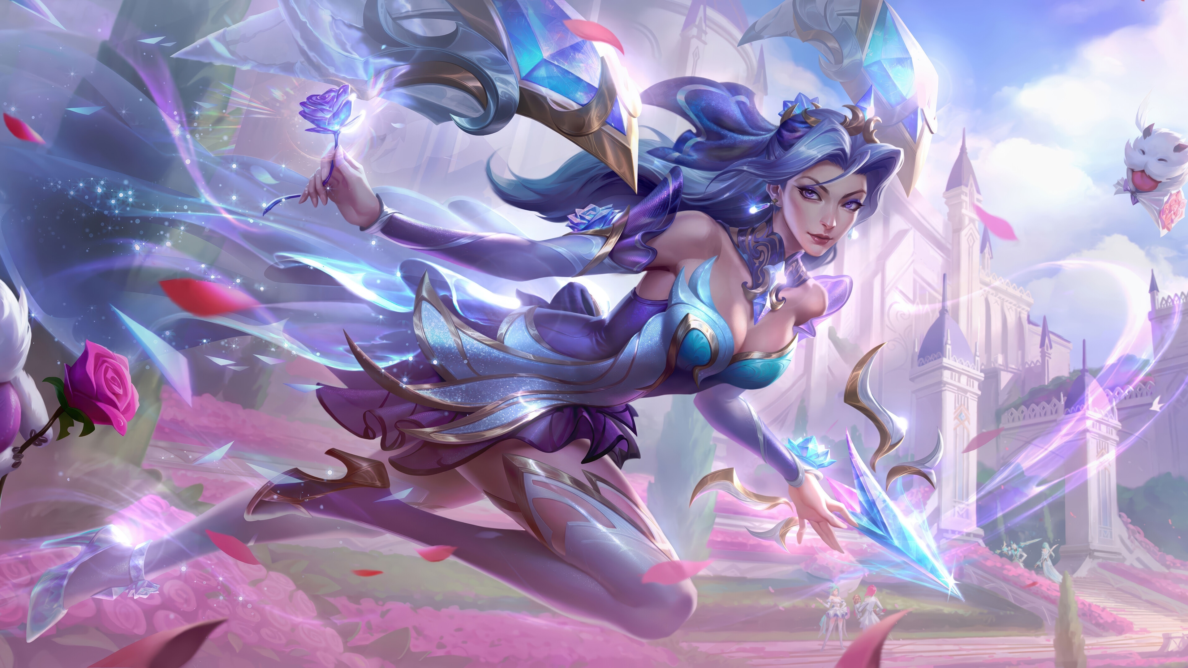 Crystal Rose League of Legends Wild Rift 4K HD Wallpaper
