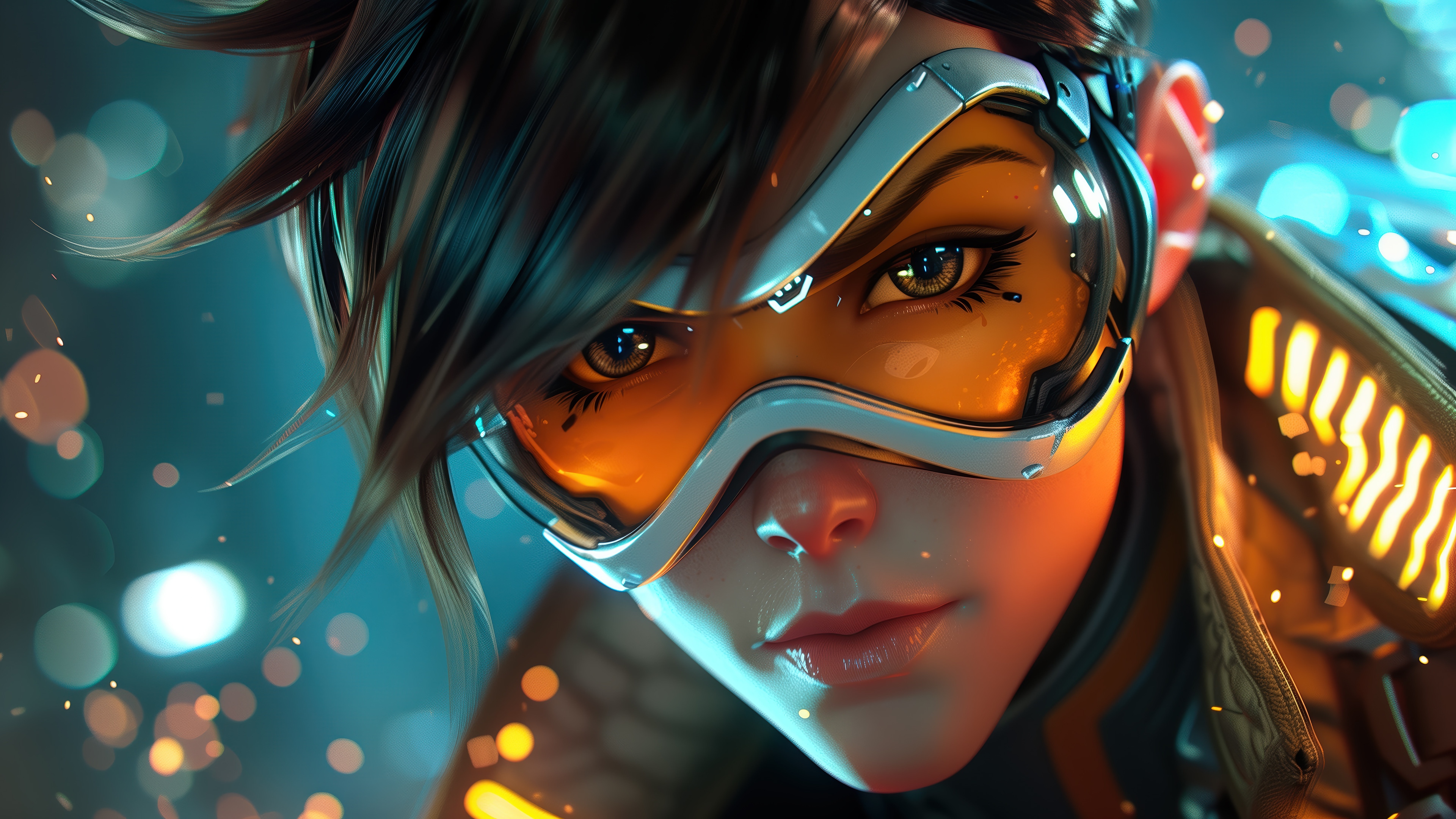 Tracer from Overwatch 4K HD Wallpaper