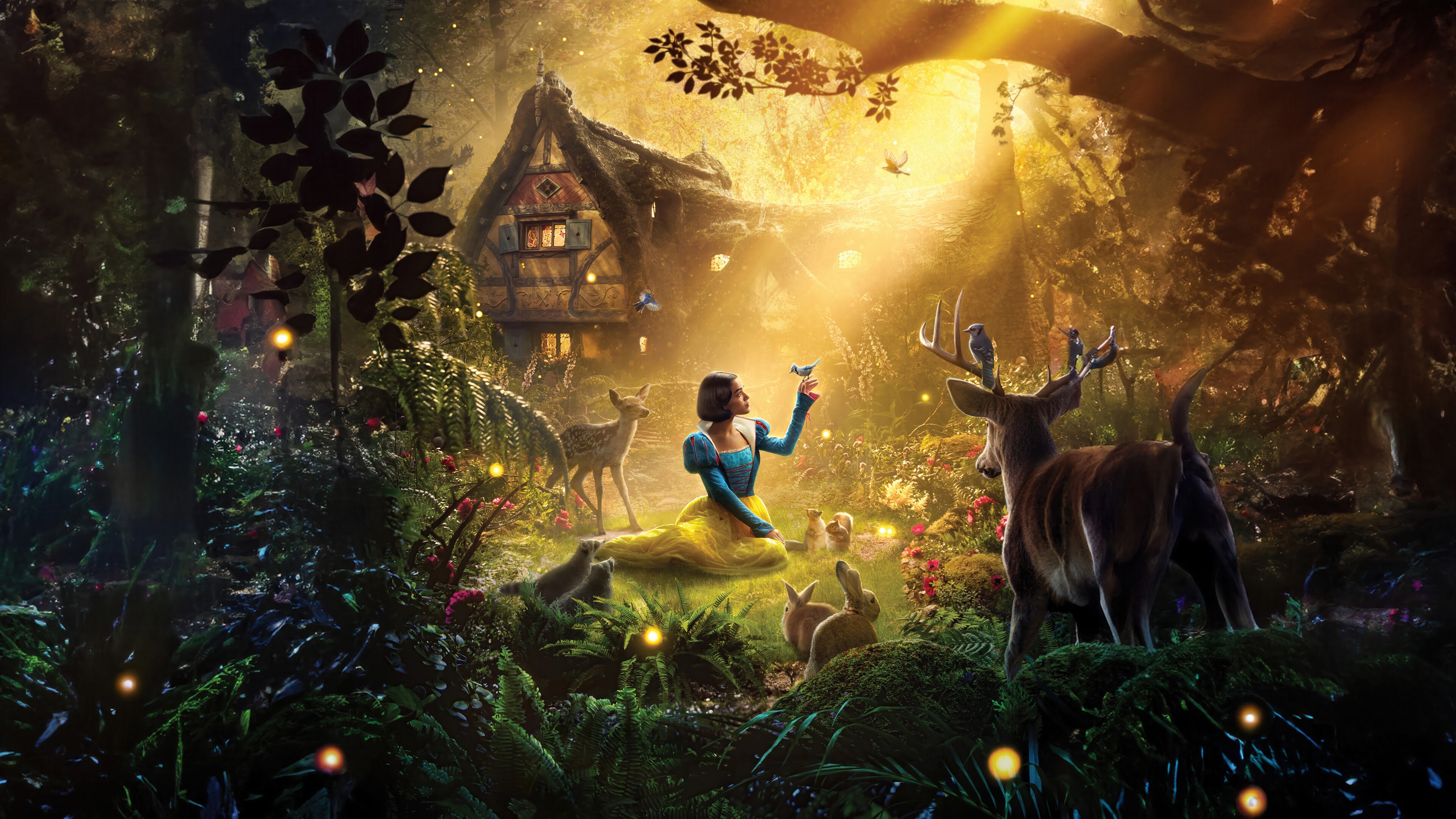 Snow White 4K HD Wallpaper