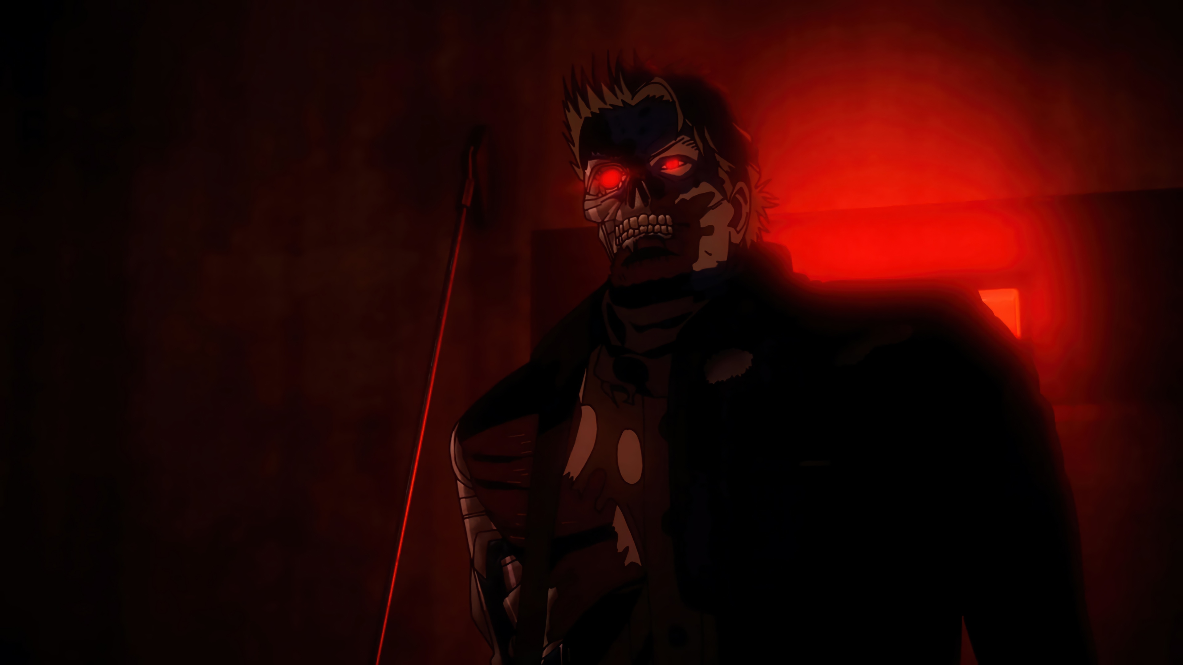 Terminator Zero with glowing red eyes HD Wallpaper