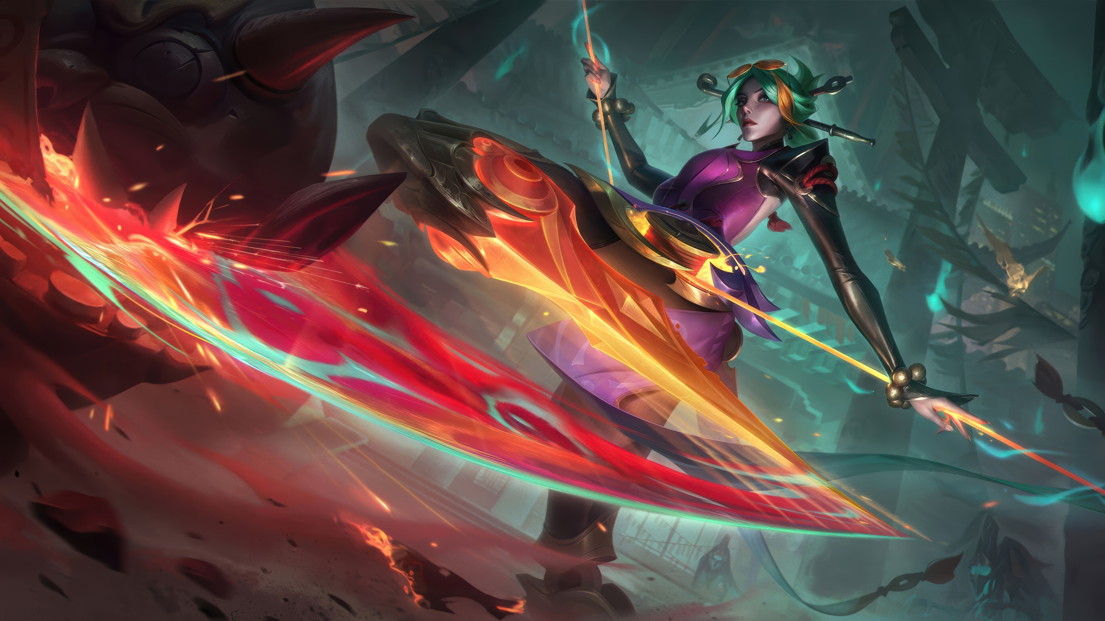 Camille Fiend Queller League of Legends Splash Art 4K HD Wallpaper
