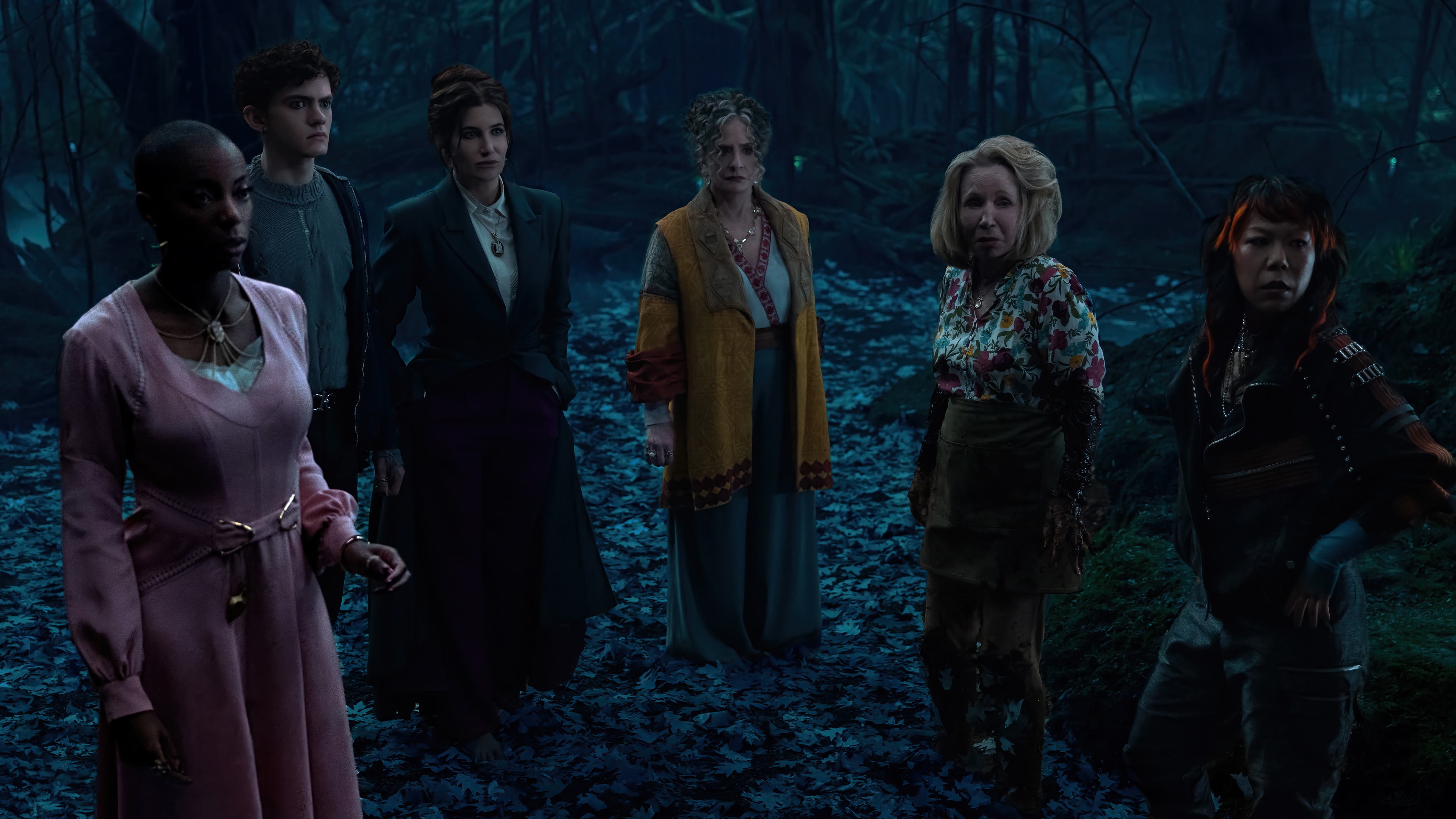 Agatha Harkness and Cast in a Dark Forest 4K HD Wallpaper