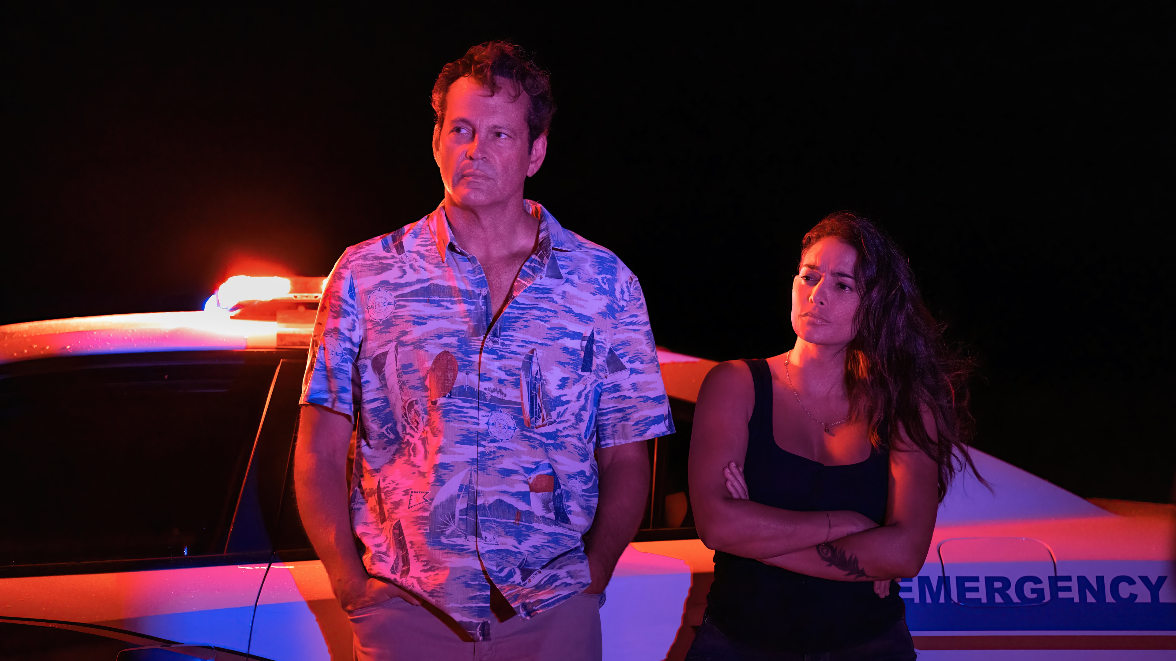 Bad Monkey Vince Vaughn and Natalie Martinez 4K HD Wallpaper