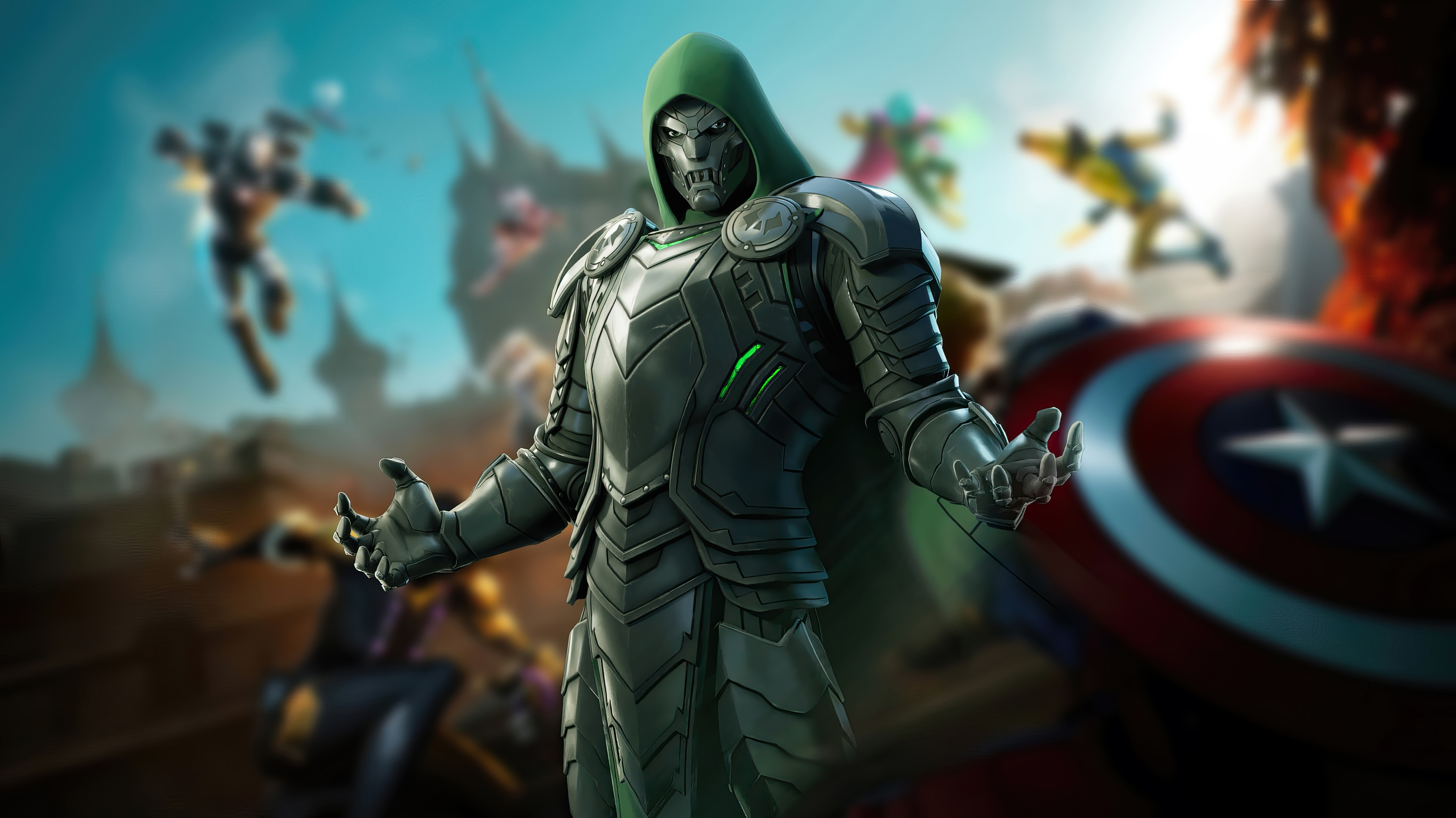 Doctor Doom in Fortnite 4K HD Wallpaper