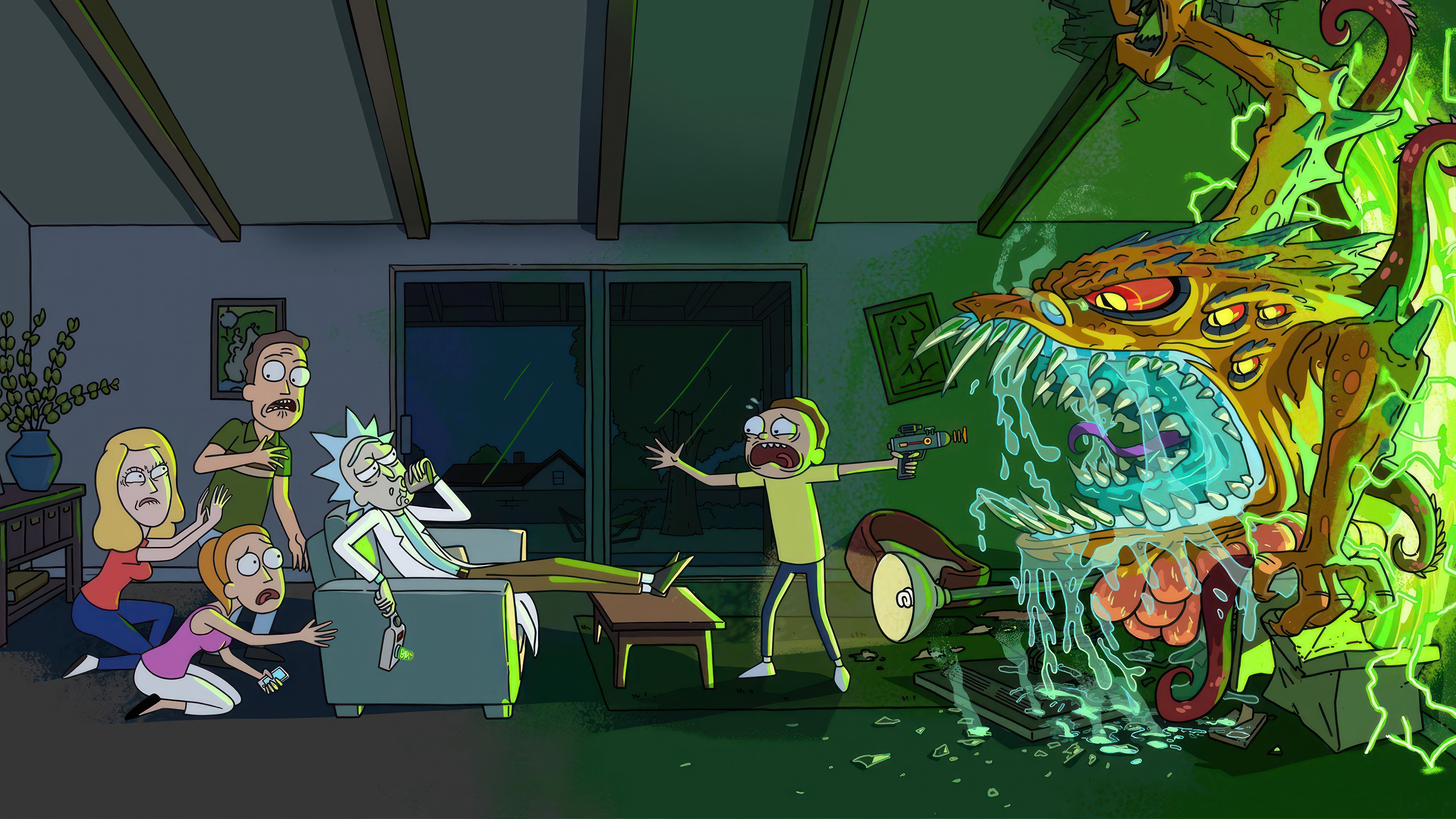 Rick and Morty 4K HD Wallpaper