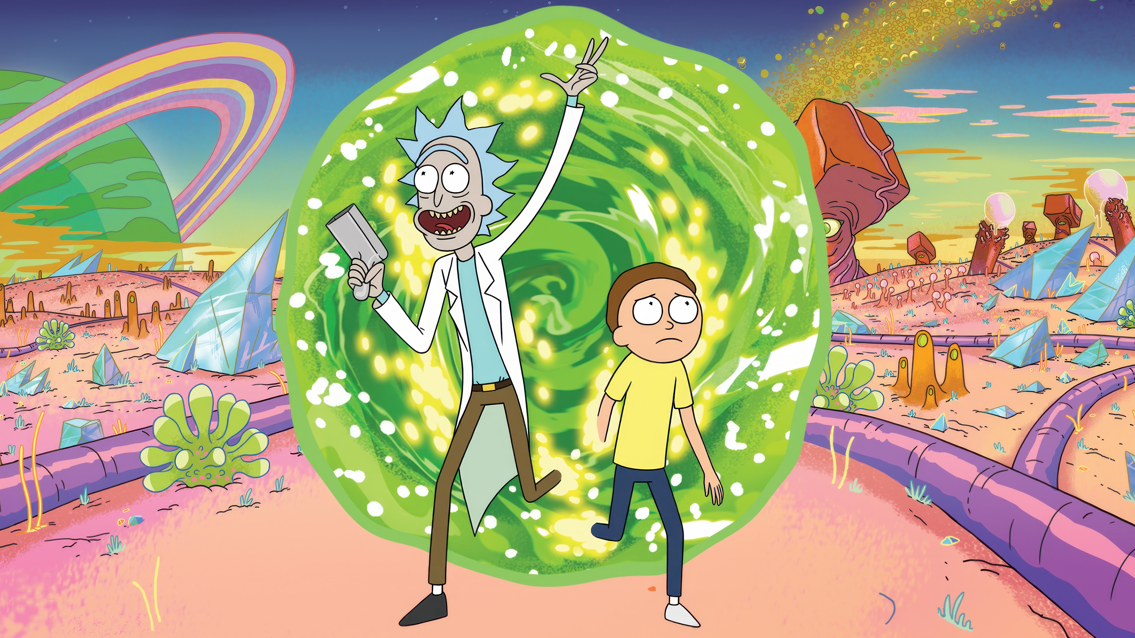Rick and Morty 4K HD Wallpaper