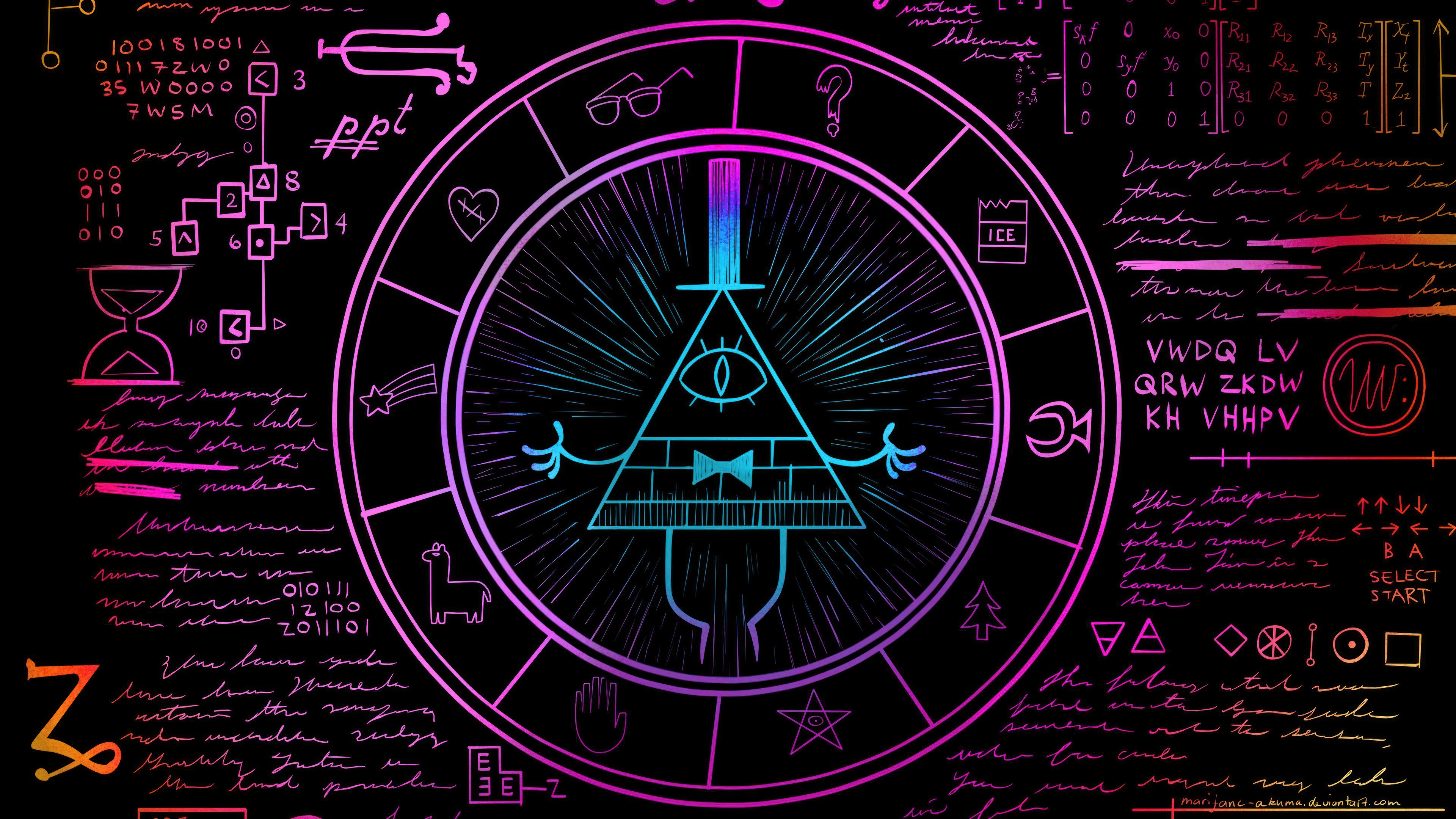 Gravity Falls Bill Cipher 4K HD Wallpaper