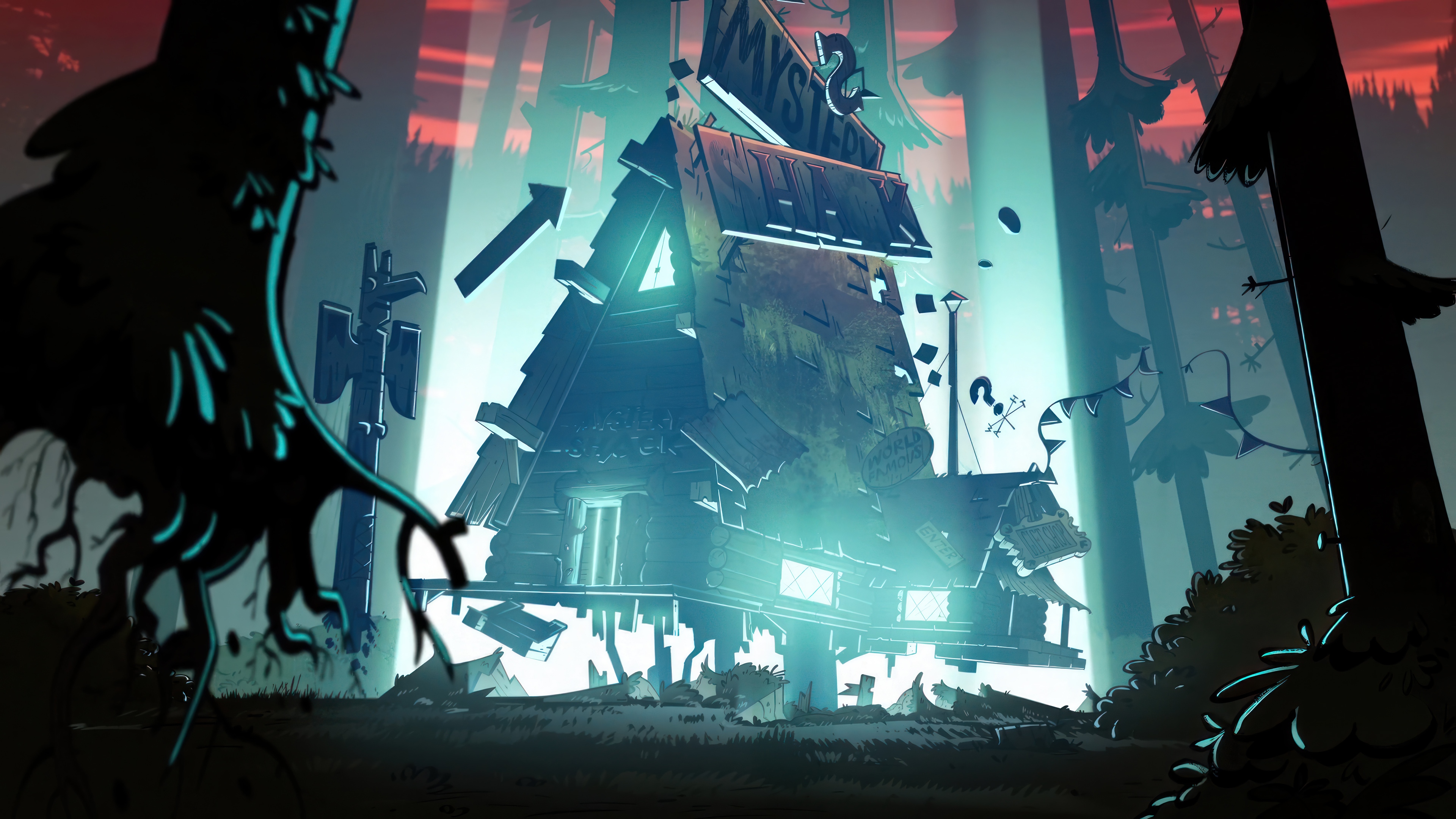 Gravity Falls Mystery Shack 4K HD Wallpaper