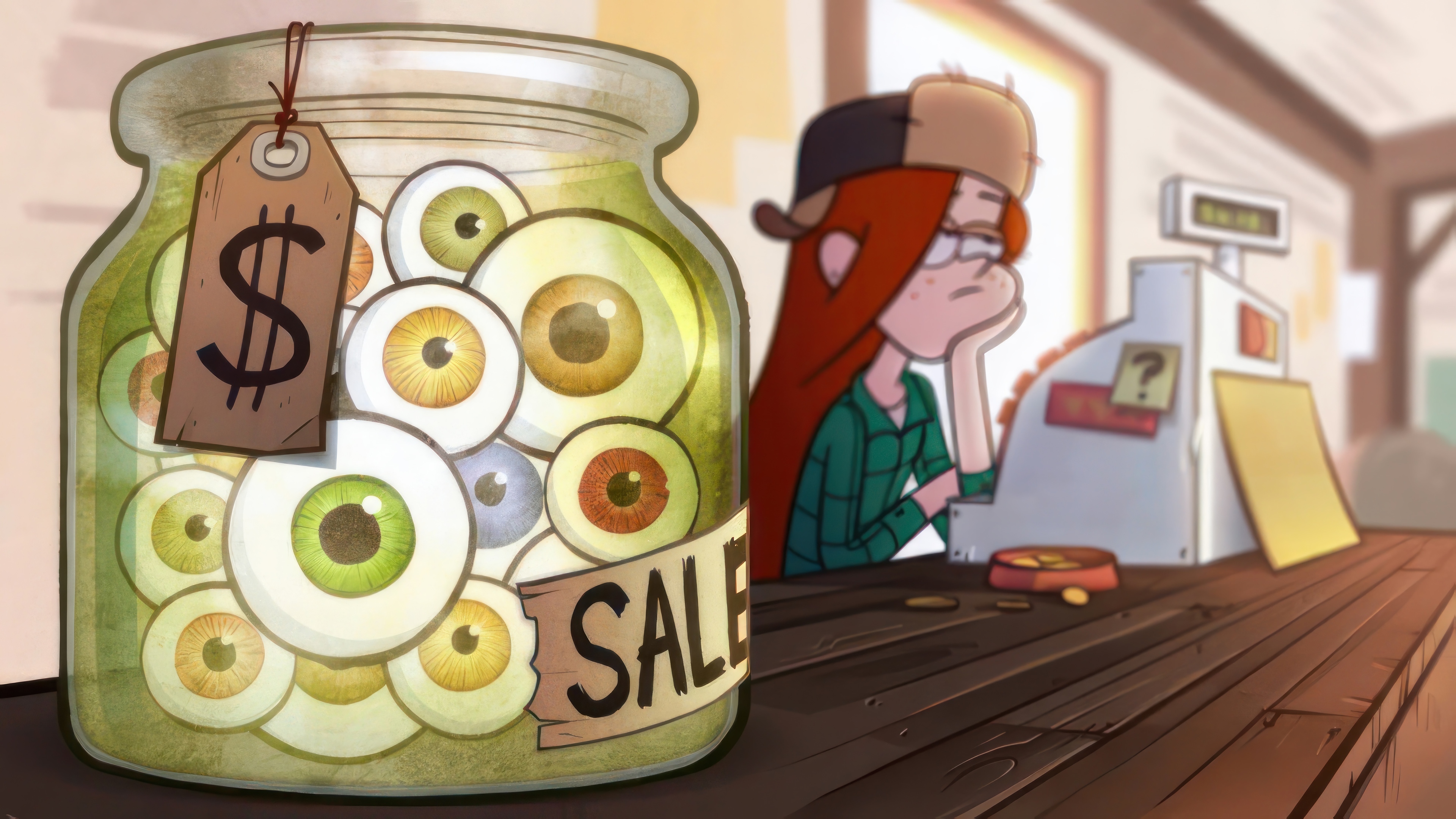 Gravity Falls Jar of Eyeballs for Sale HD Wallpaper