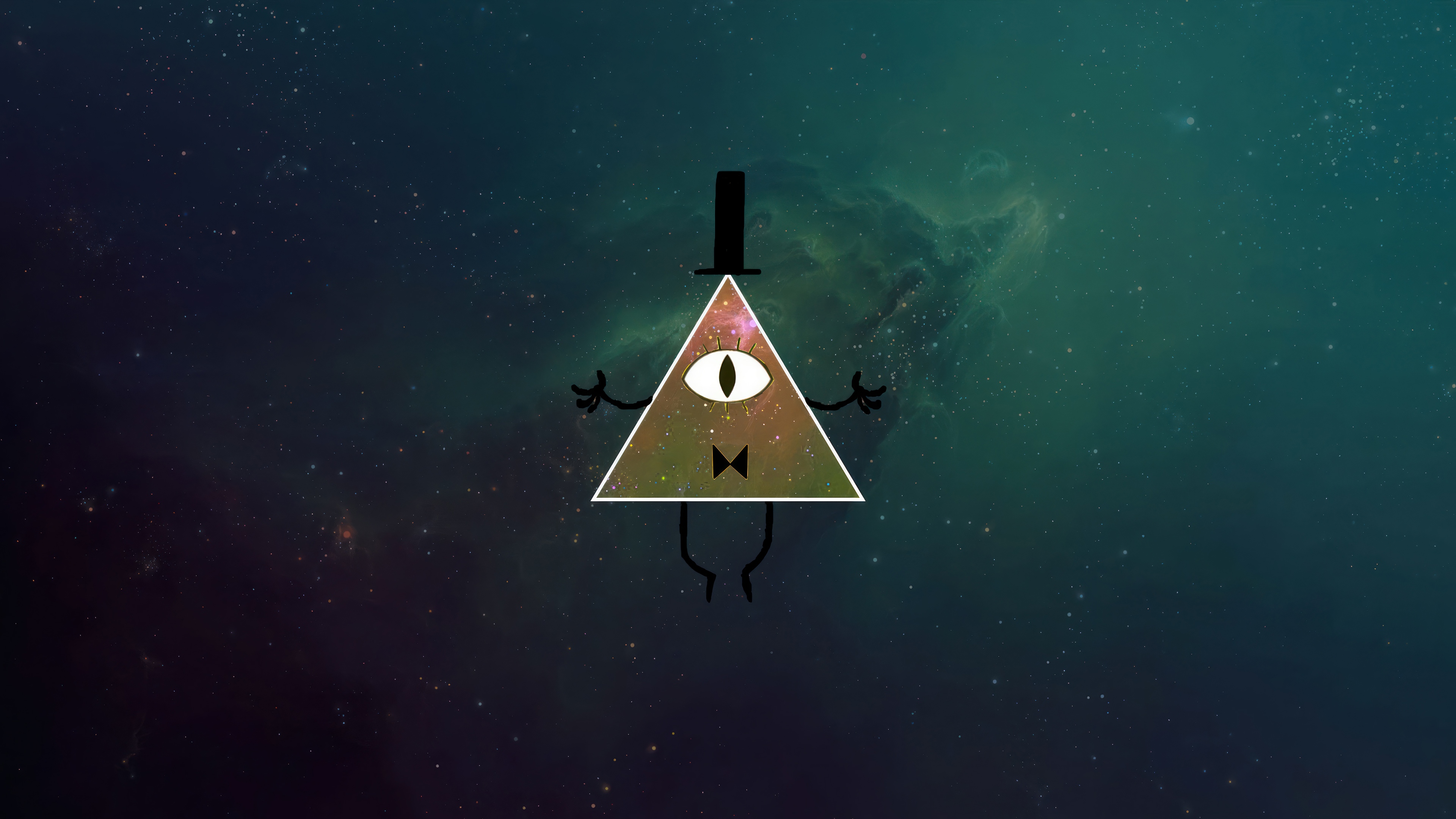 Bill Cipher from Gravity Falls in Space HD Wallpaper
