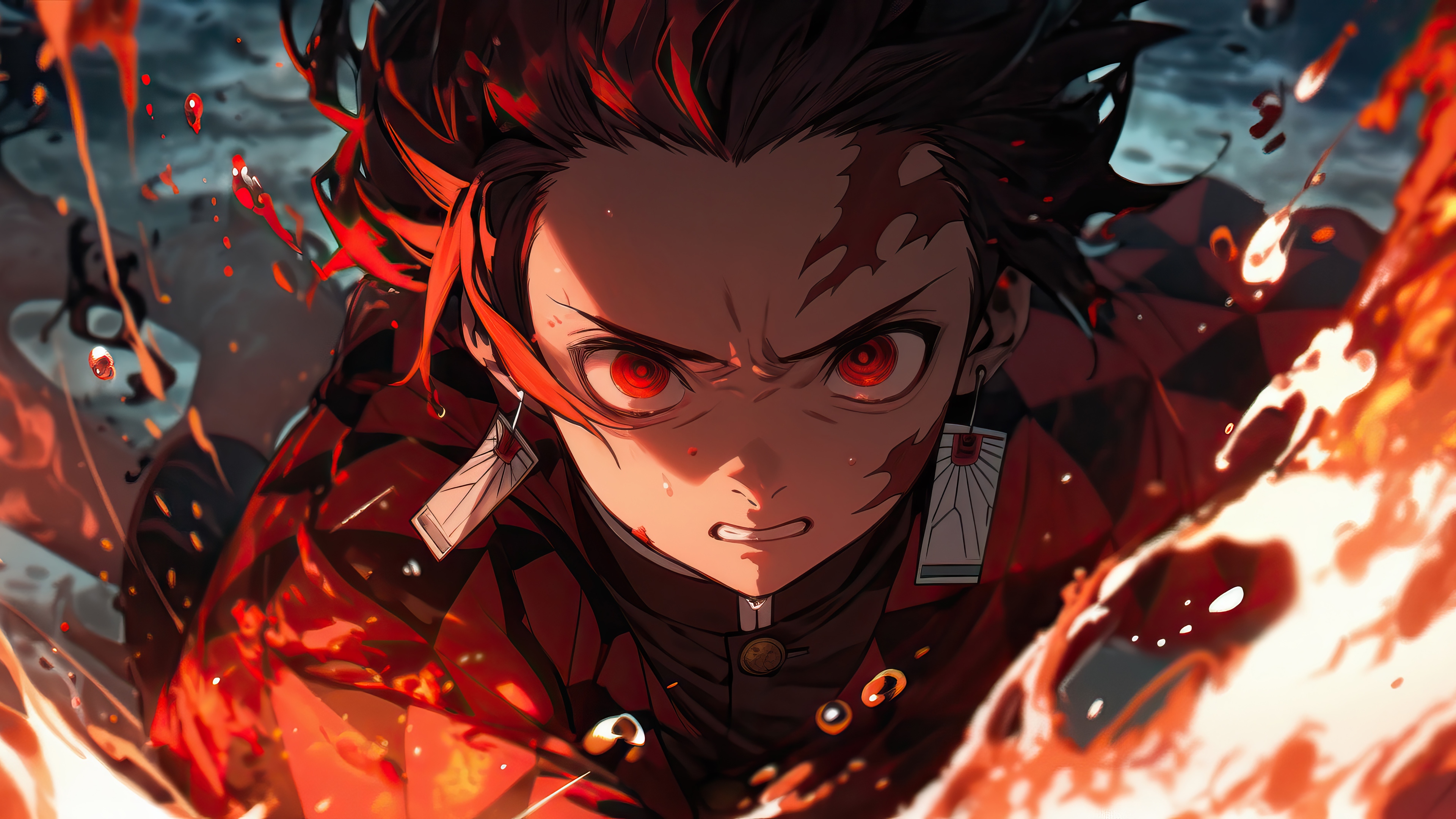 Tanjiro Kamado in Demon Slayer Kimetsu no Yaiba 4K HD Wallpaper