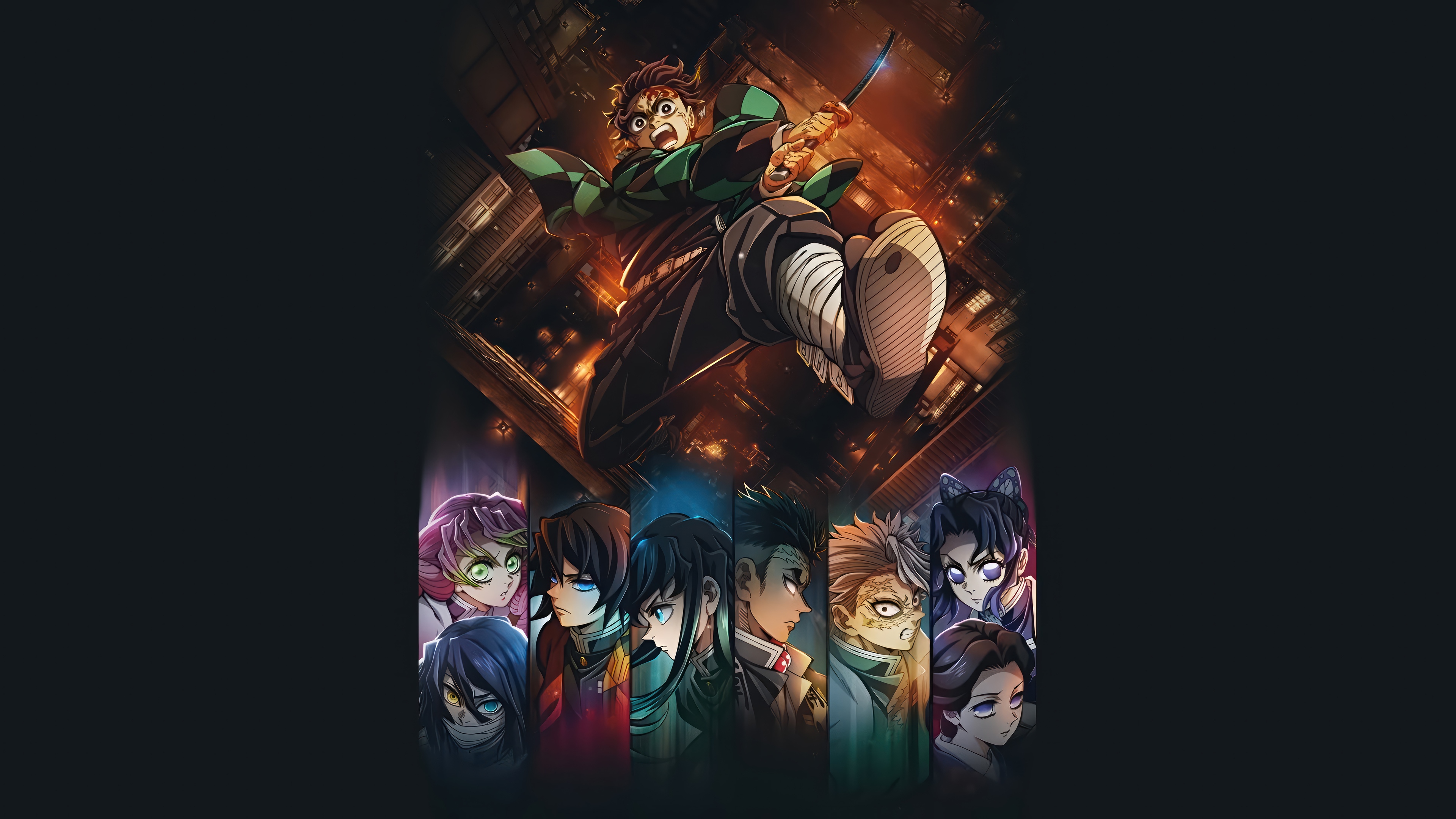 Demon Slayer: Kimetsu no Yaiba Hashira 4K HD Wallpaper