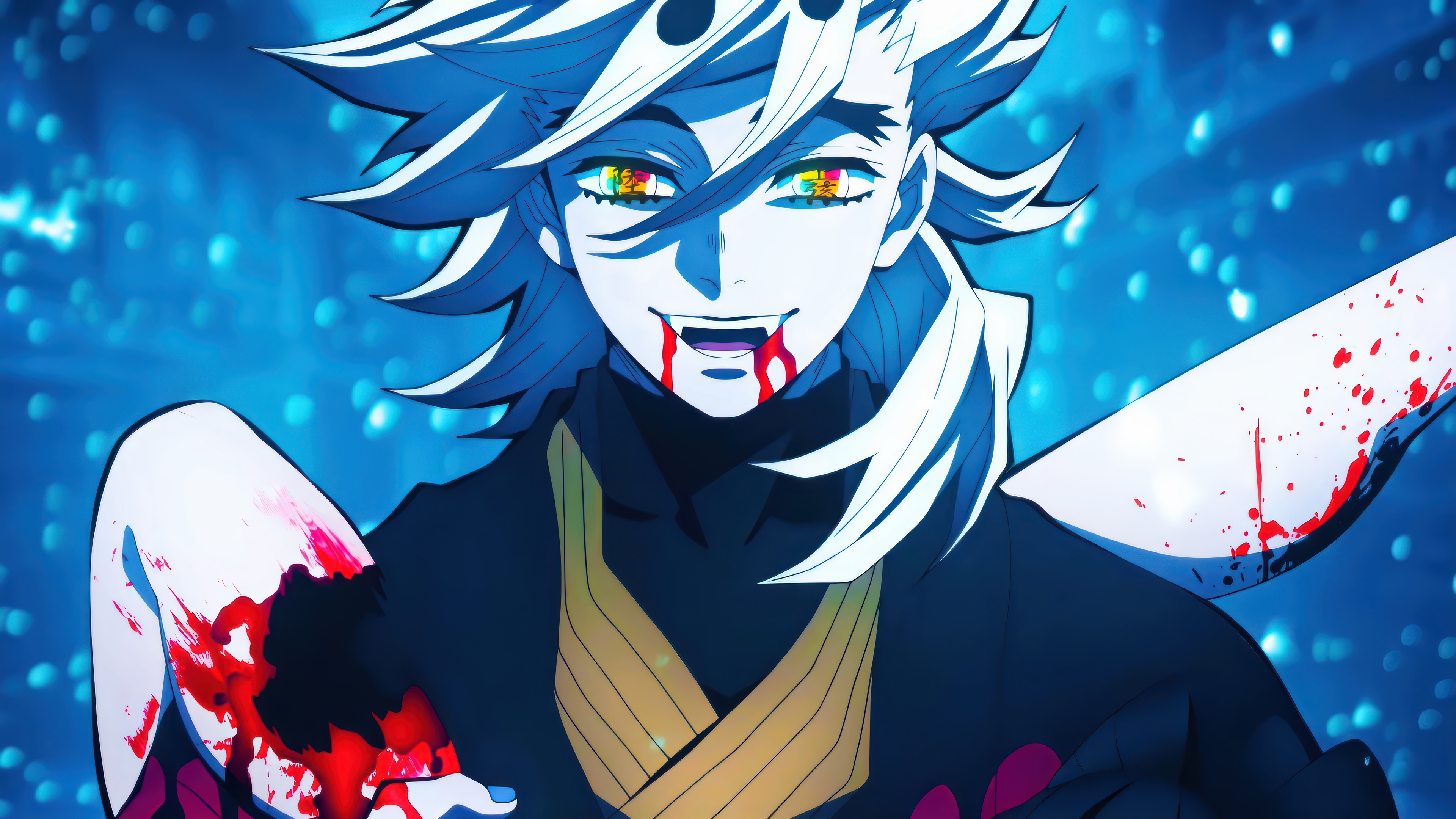 Doma from Demon Slayer Kimetsu no Yaiba 4K HD Wallpaper