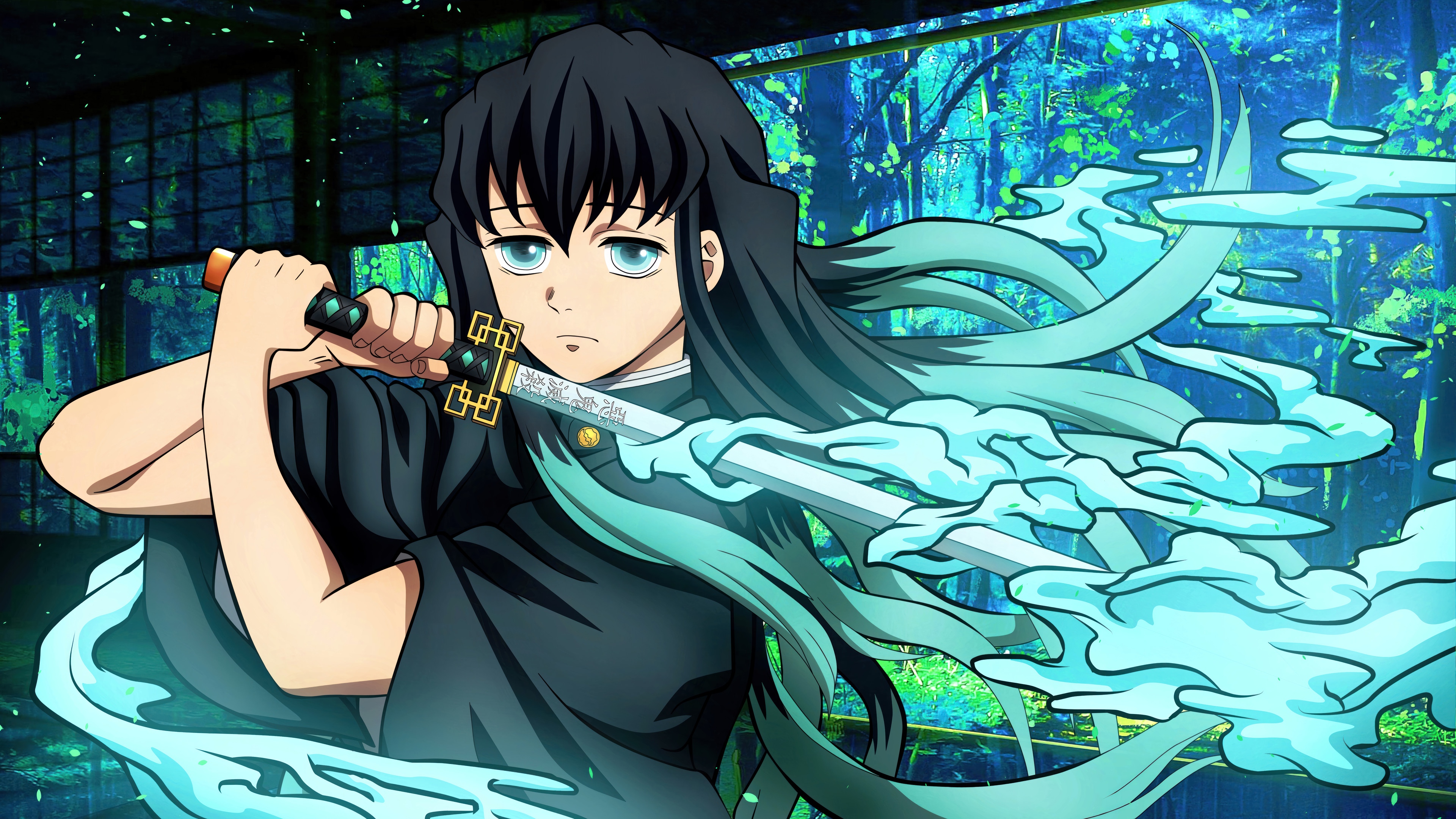 Muichiro Tokito from Demon Slayer Kimetsu no Yaiba 4K HD Wallpaper
