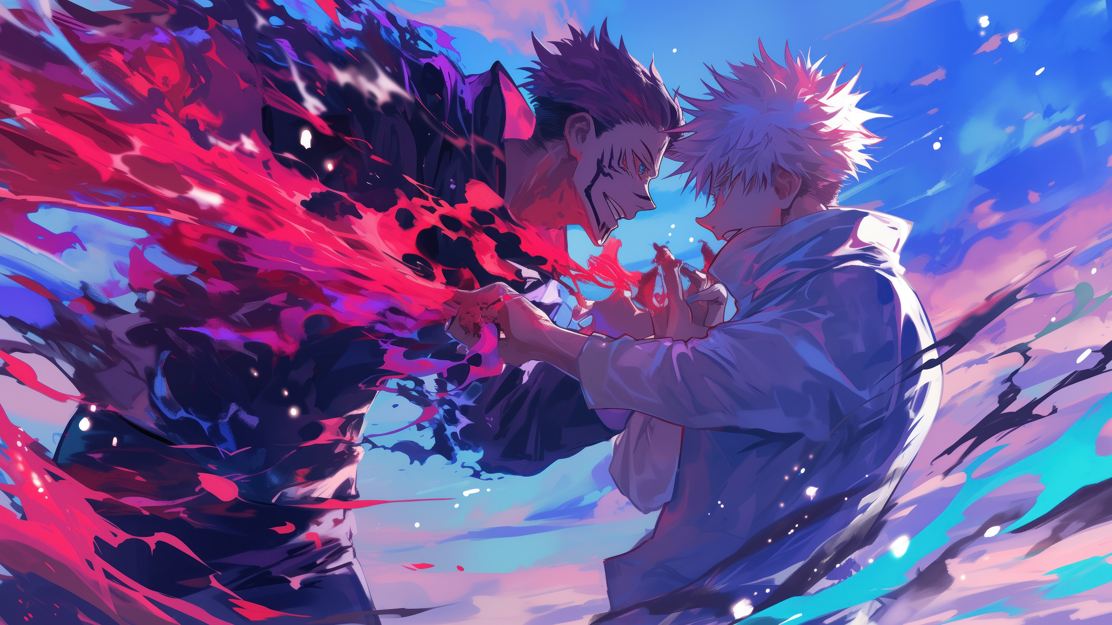 Ryomen Sukuna and Yuji Itadori in Jujutsu Kaisen 4K HD Wallpaper