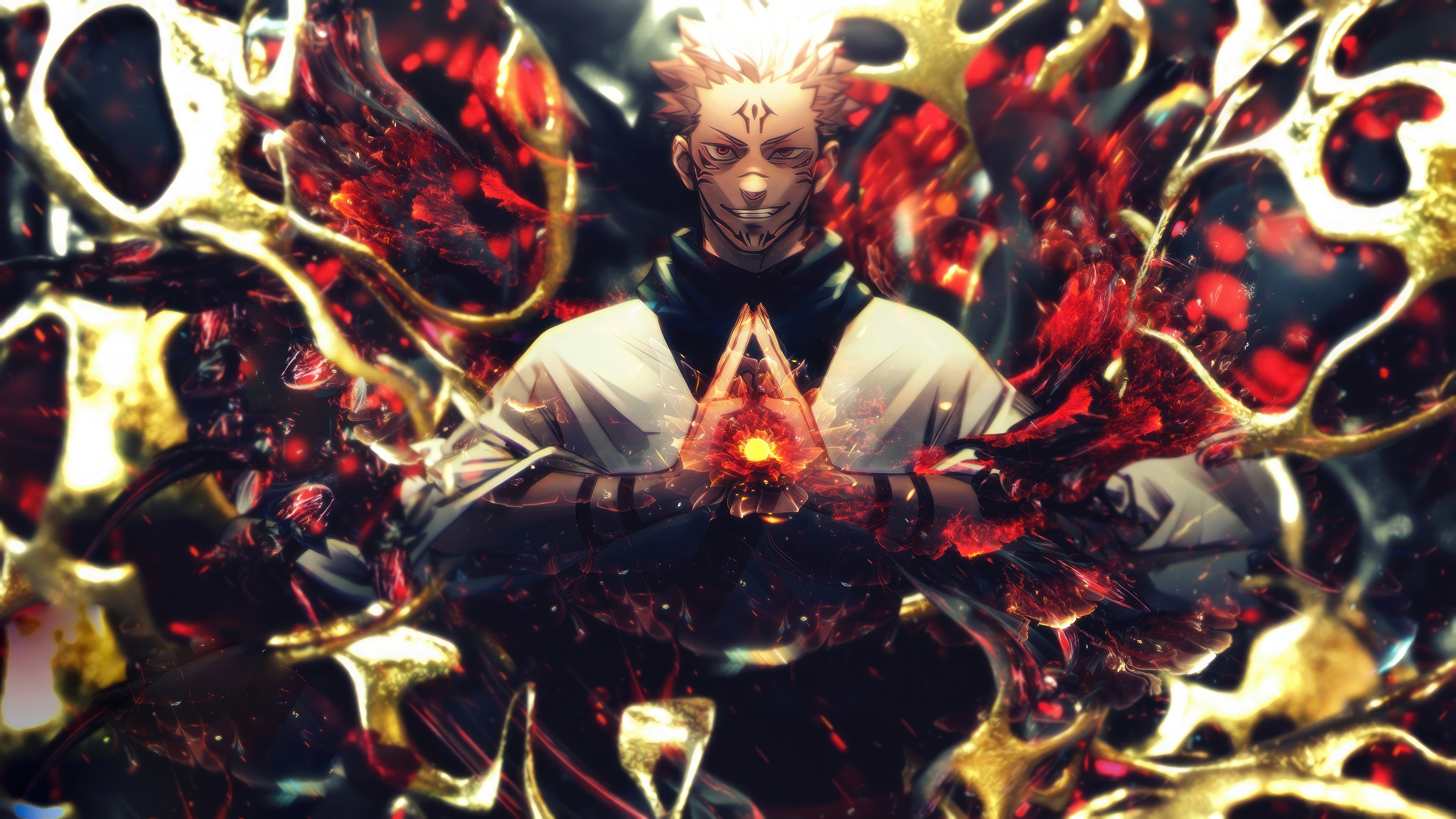 Sukuna from Jujutsu Kaisen in 4K HD Wallpaper