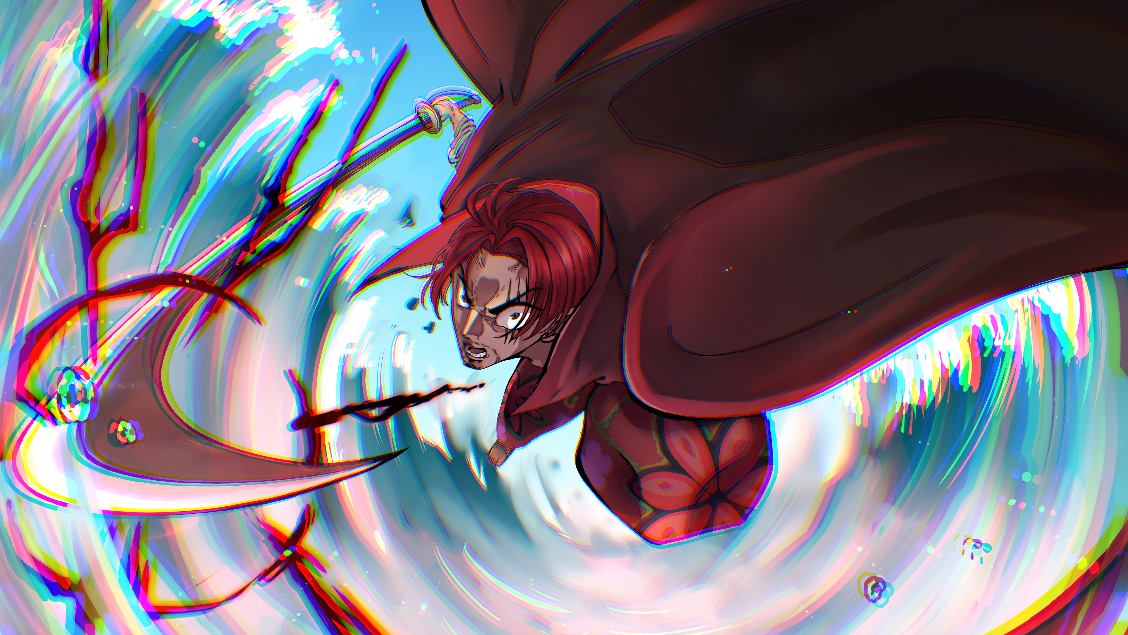 Shanks from One Piece in 4K HD Wallpaper