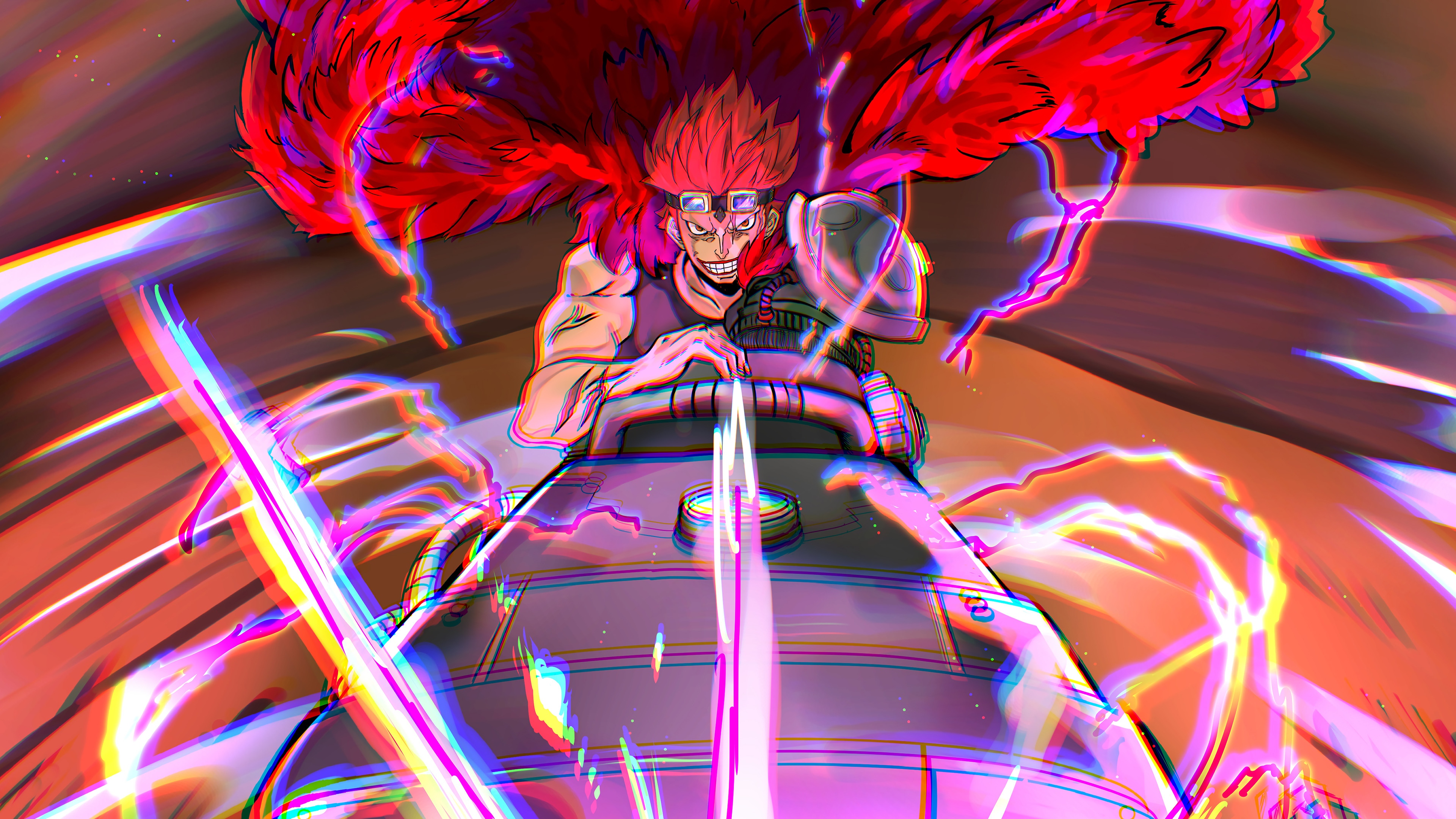 Eustass Kid on a Railgun in One Piece 4K HD Wallpaper