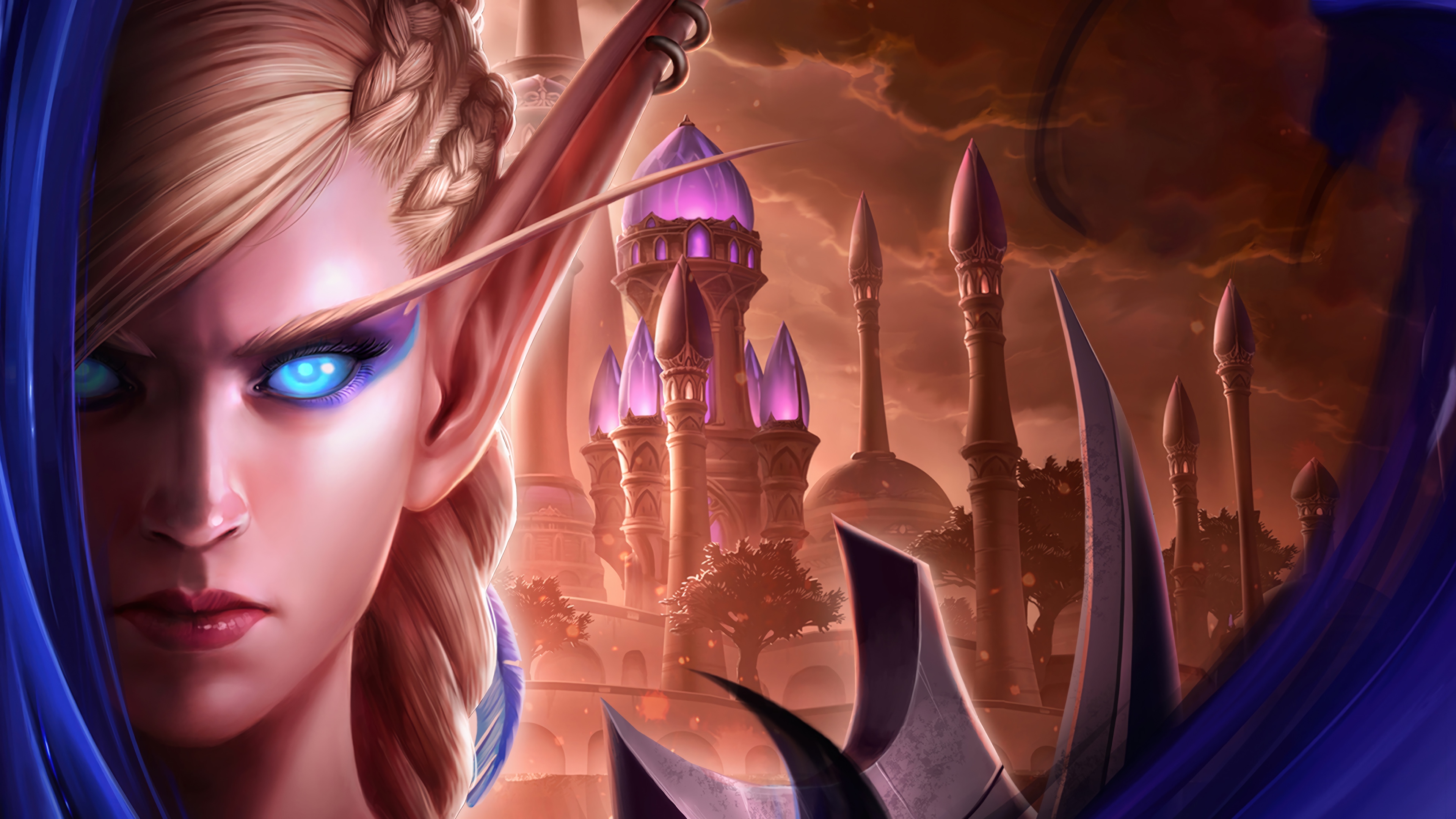Alleria Windrunner in World of Warcraft: The War Within 4K HD Wallpaper
