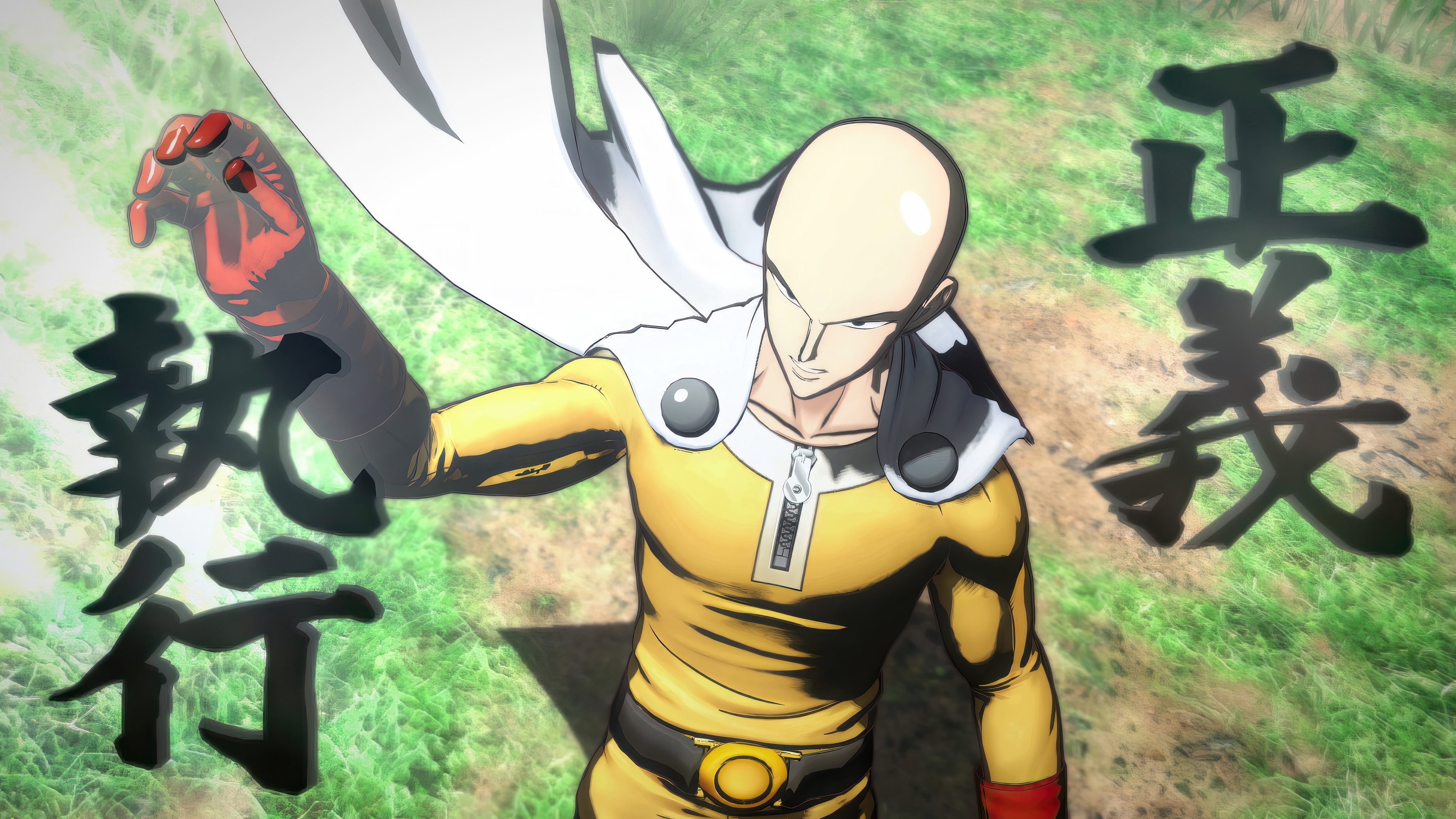 Saitama from One Punch Man 4K HD Wallpaper
